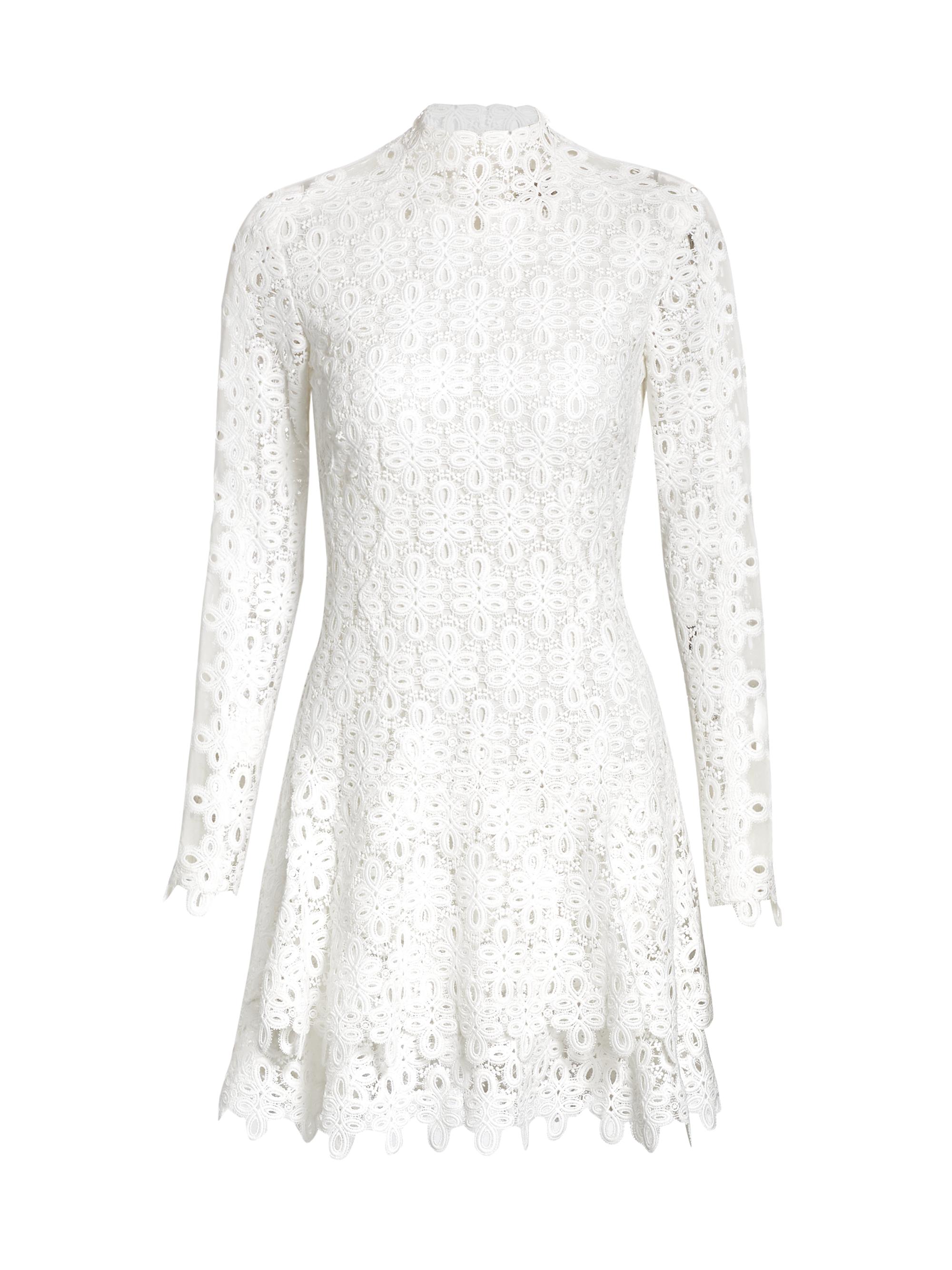 SIMKHAI Women's Guipure Lace Dress - White
