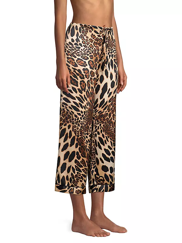 2-Piece Leopard Print Pajama Set