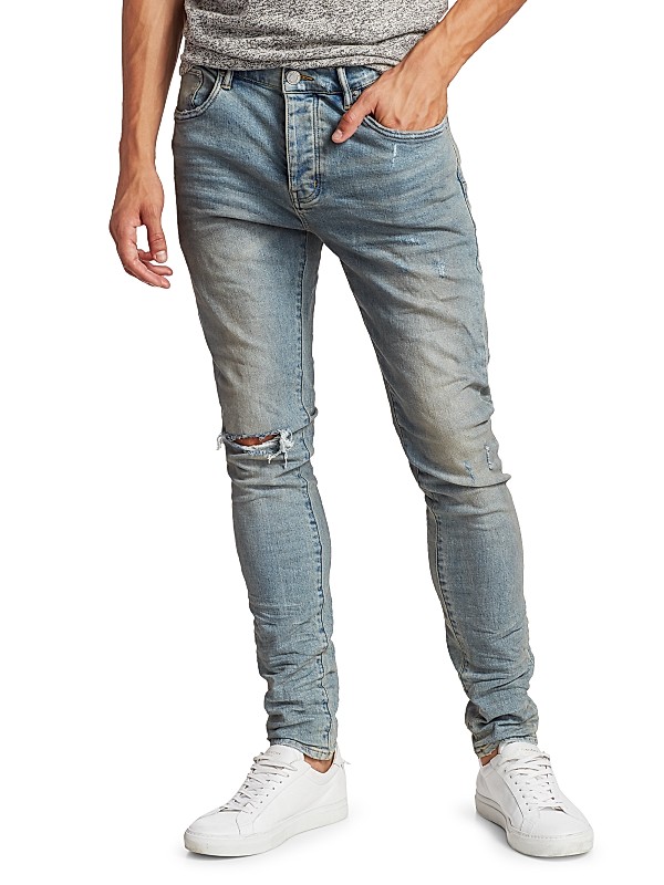 Shop Purple Brand Distressed Stretch-Skinny Jeans | Saks Shop Purple Brand Distressed Stretch-Skinny Jeans | Saks