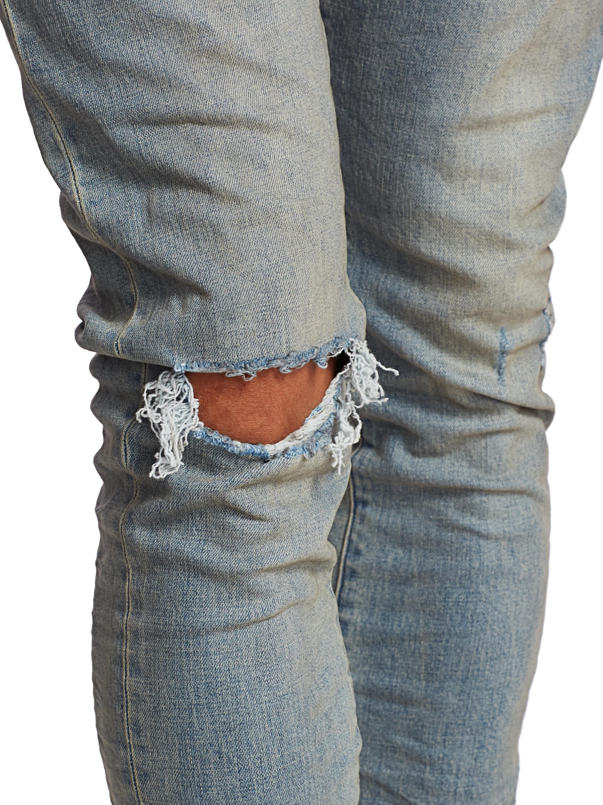 Purple Brand Distressed Stretch-Skinny Jeans | Saks Fifth Avenue