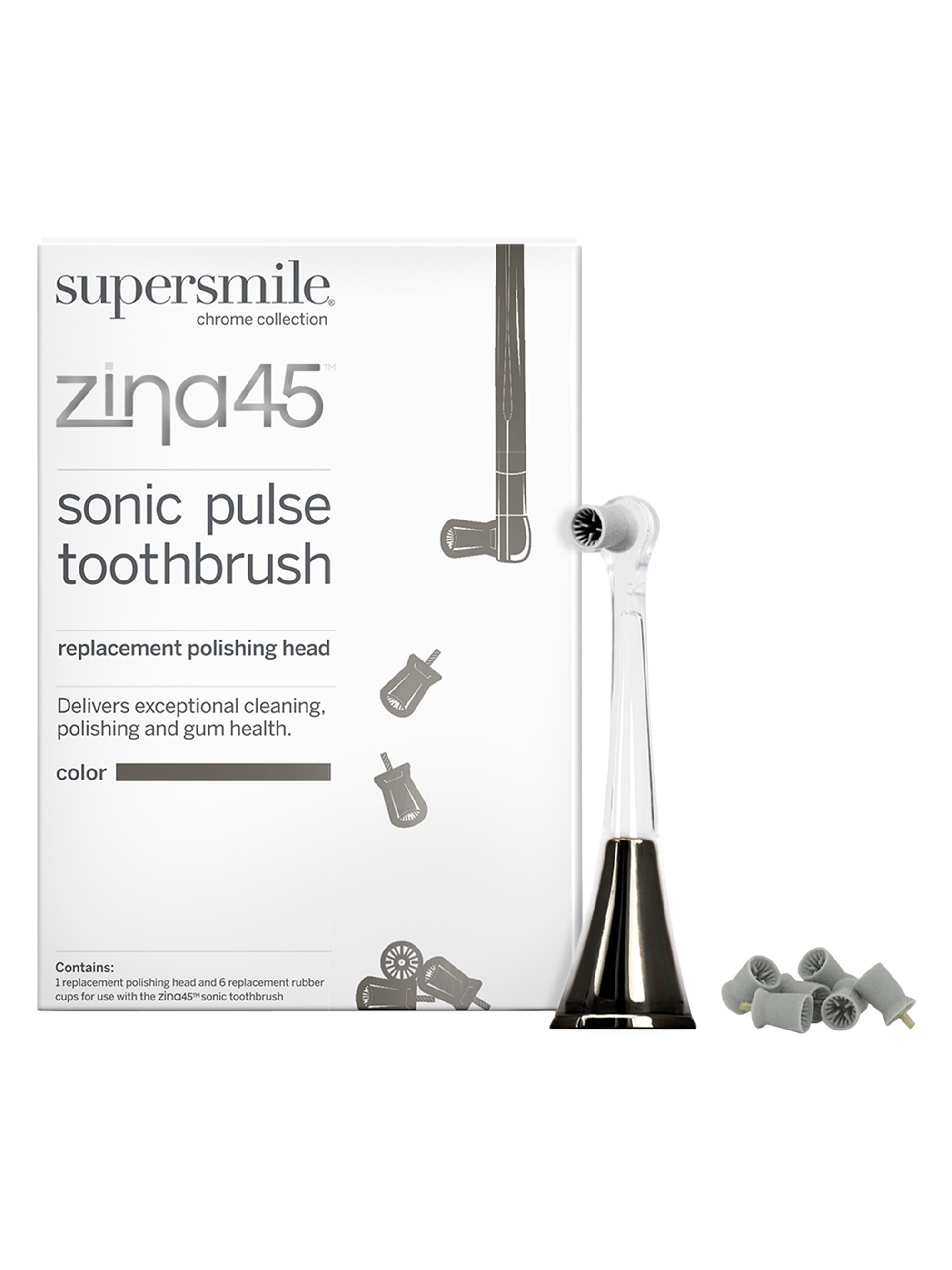 supersmile Women's Zina45 Sonic Pulse Toothbrush Replacement Polishing Head
