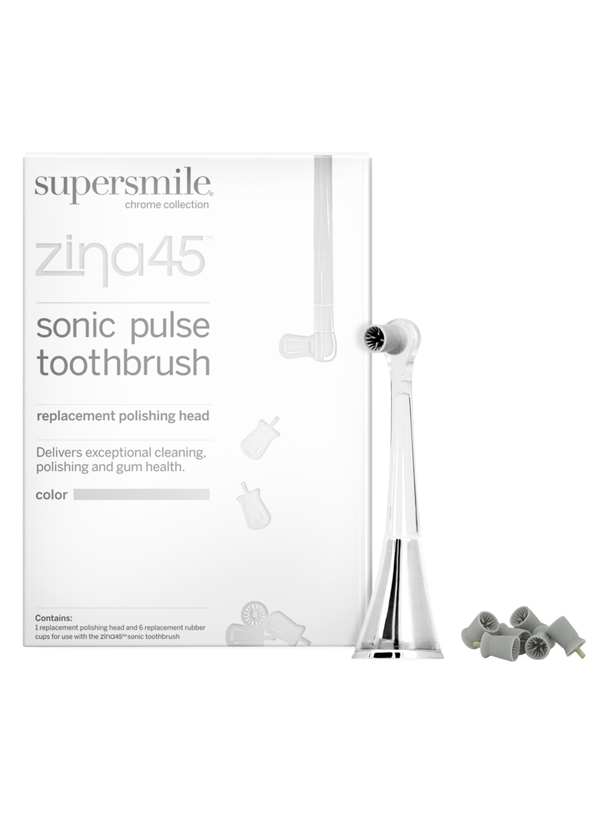 supersmile Women's Zina45 Sonic Pulse Toothbrush Replacement Polishing Head