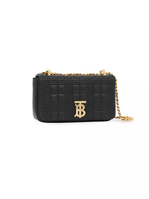 Burberry Lola Small Quilted Lambskin Chain Crossbody Bag