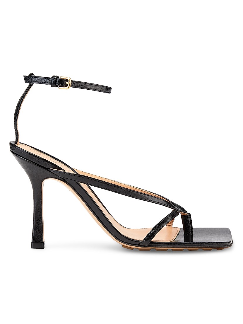 Shop Bottega Veneta Stretch Leather Strappy Thong Sandals Shop Bottega Veneta Stretch Leather Strappy Thong Sandals