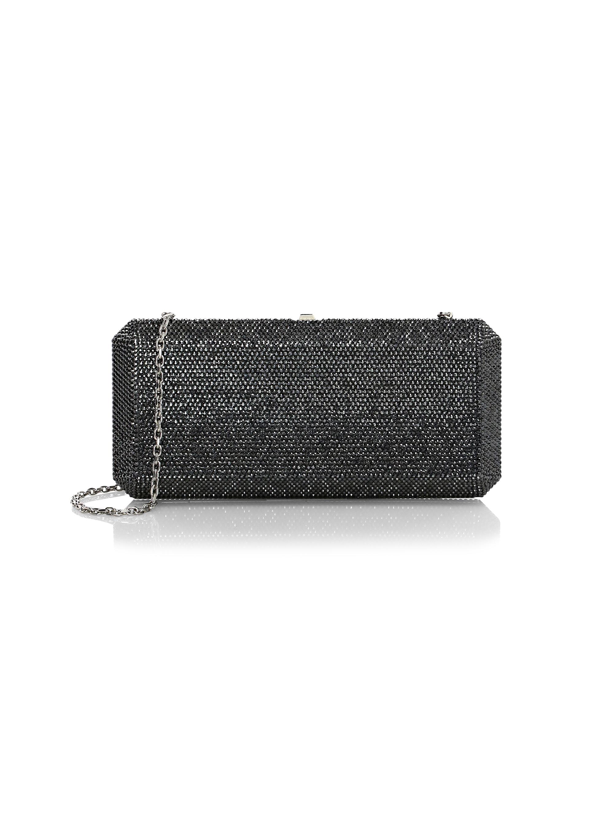 Judith Leiber Couture Women's Slim Rectangle Crystal Clutch - Hematite