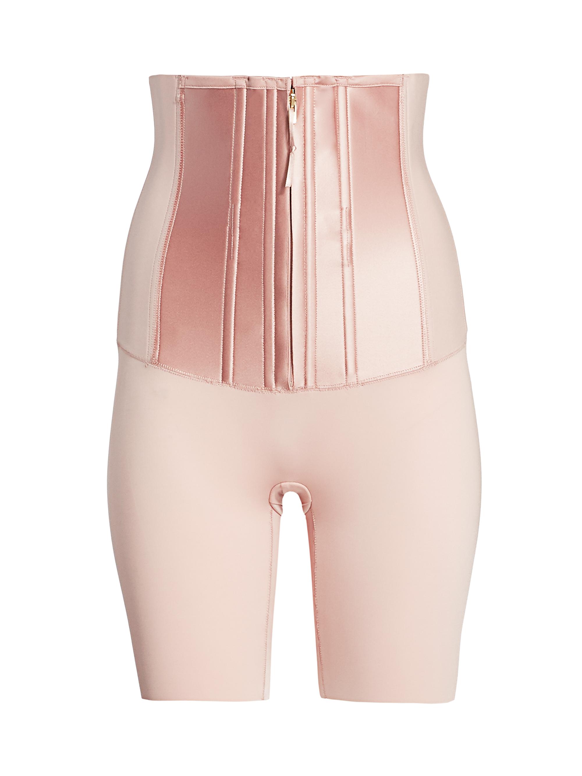 Spanx Women's High-Waist Mid-Thigh Corset Shaper - Cameo Blush