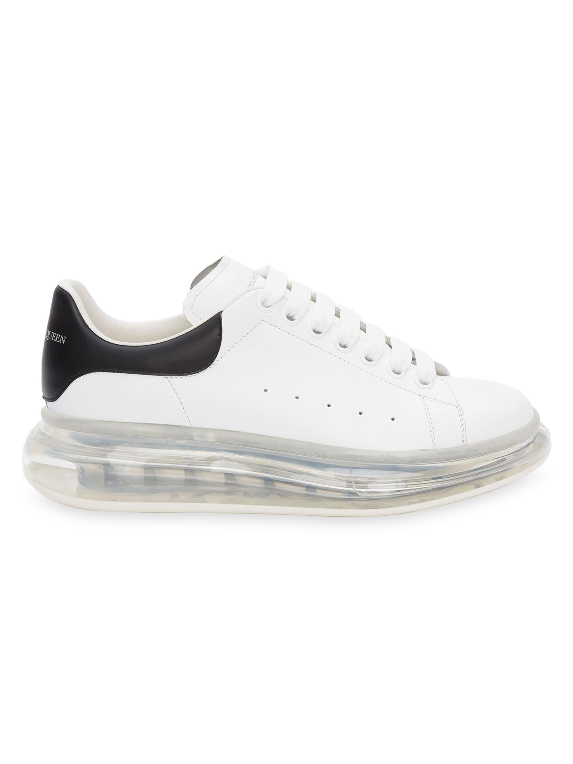 McQueen Men's Oversized Gel Sole Leather Platform Sneakers - Main Image
