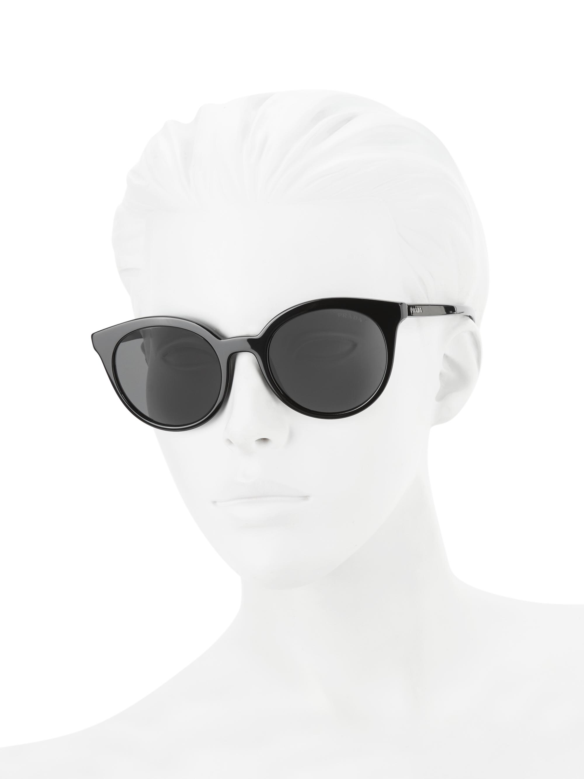 Prada 53MM Oval Sunglasses | Saks Fifth Avenue