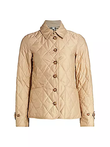 Burberry Girls Honey Fran Monogram Quilted Panel Recycled