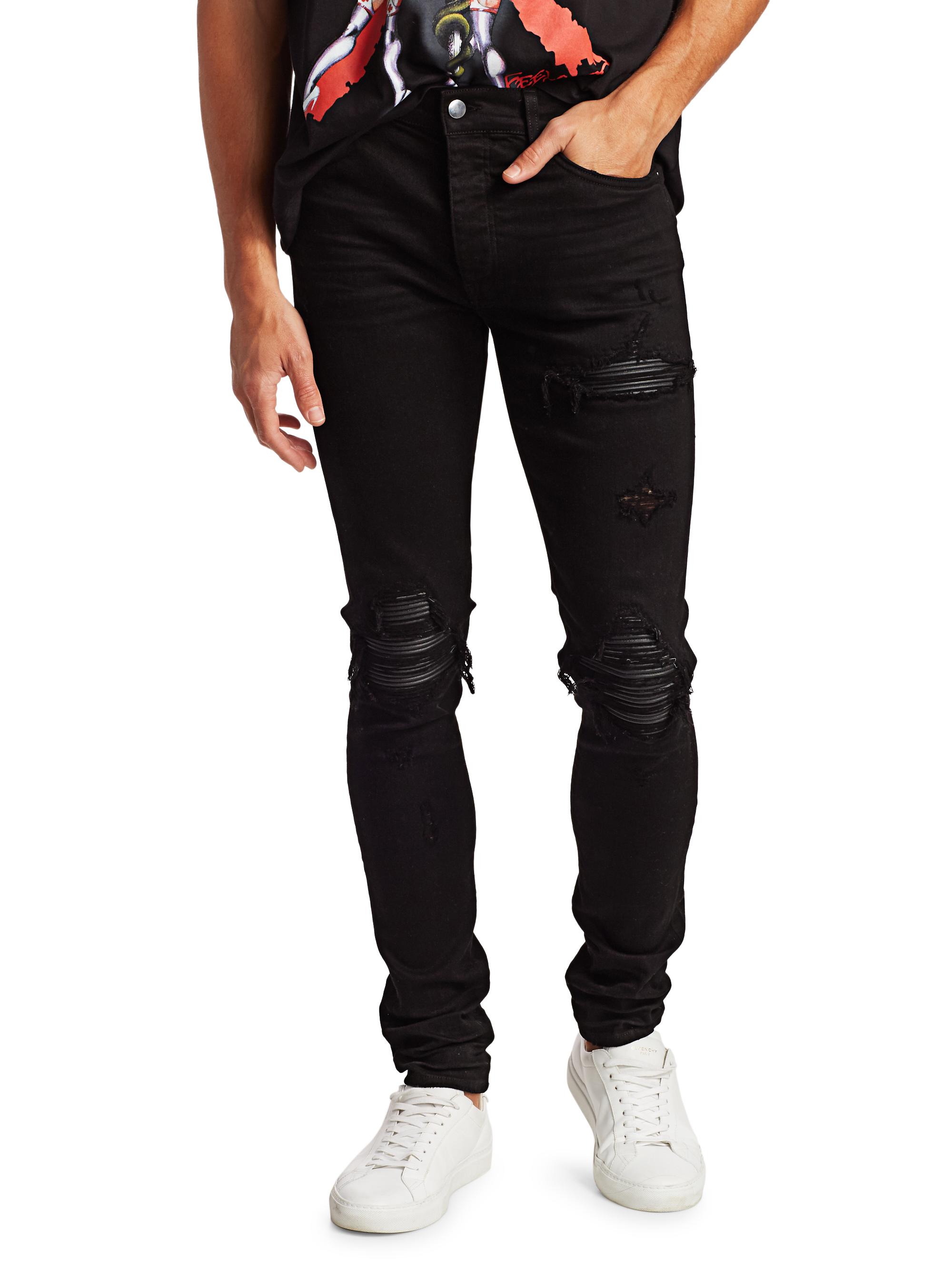 Amiri MX1 Distressed Skinny Jeans | Saks Fifth Avenue