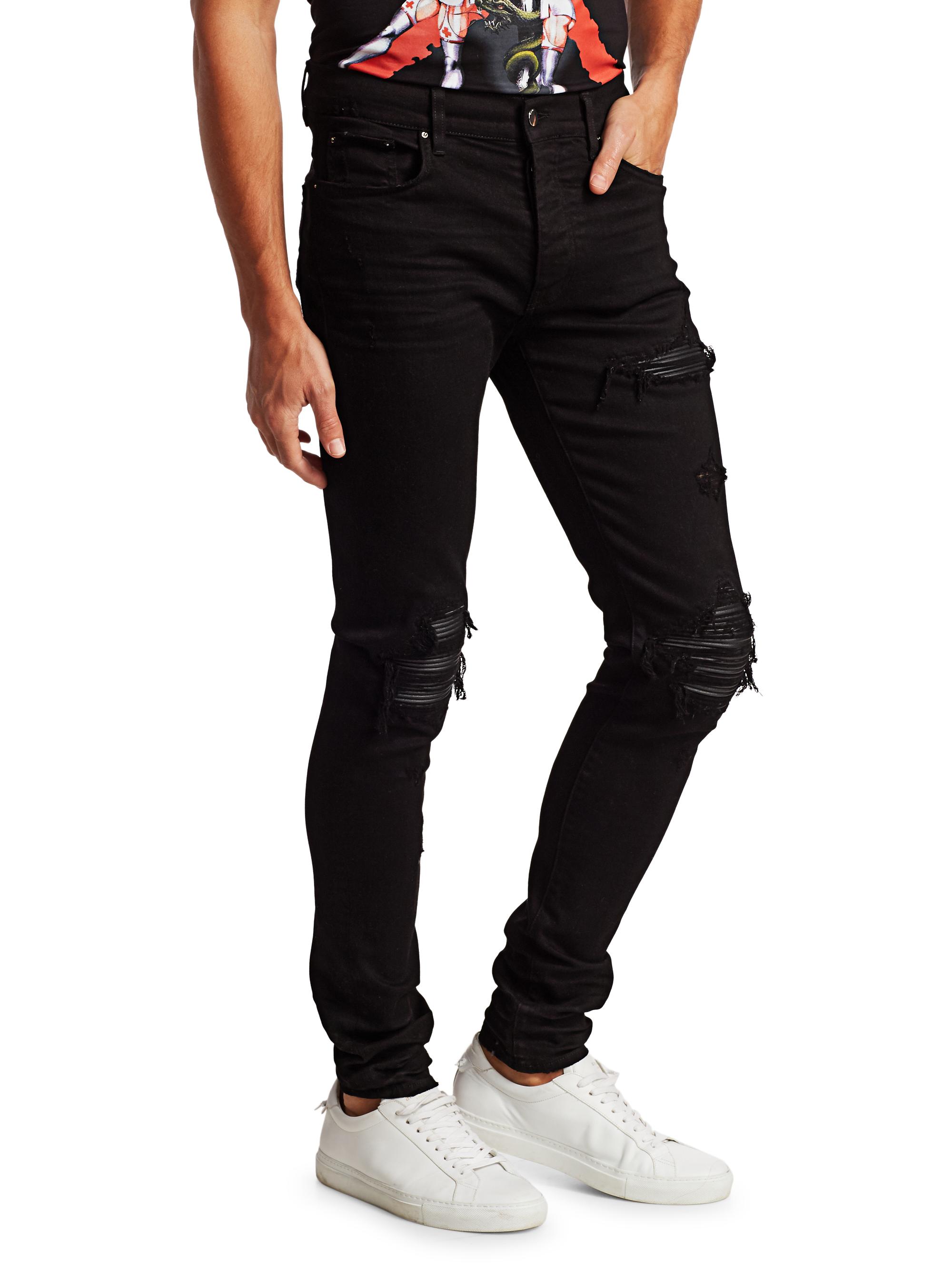Amiri MX1 Distressed Skinny Jeans | Saks Fifth Avenue