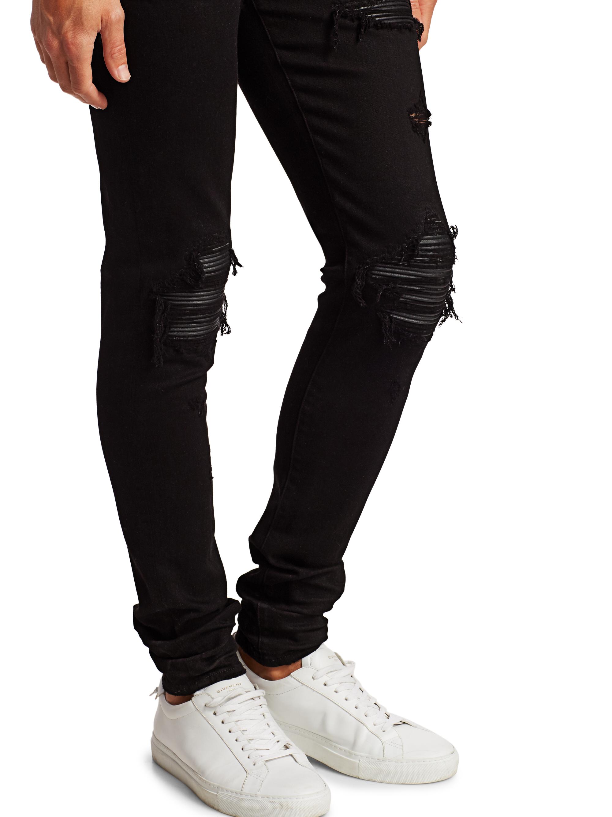 Amiri MX1 Distressed Skinny Jeans | Saks Fifth Avenue