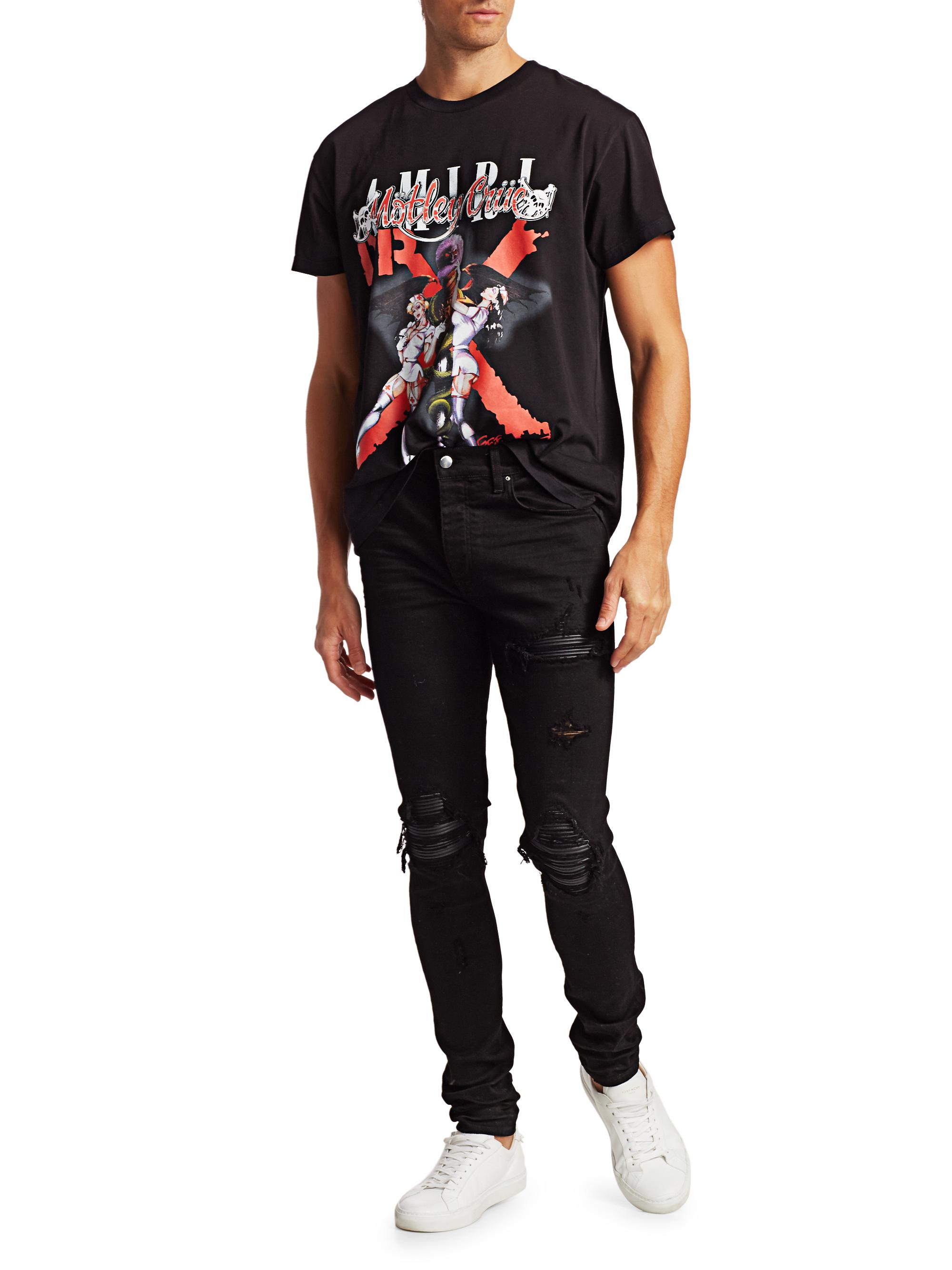 Amiri MX1 Distressed Skinny Jeans | Saks Fifth Avenue