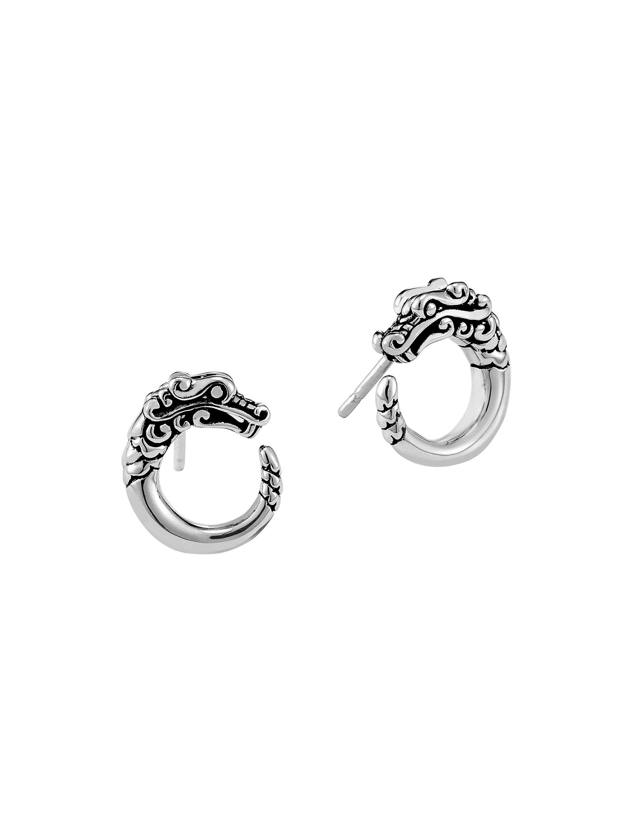 John Hardy Women's Naga Dragon Sterling Silver Dragon Stud Earrings - Silver