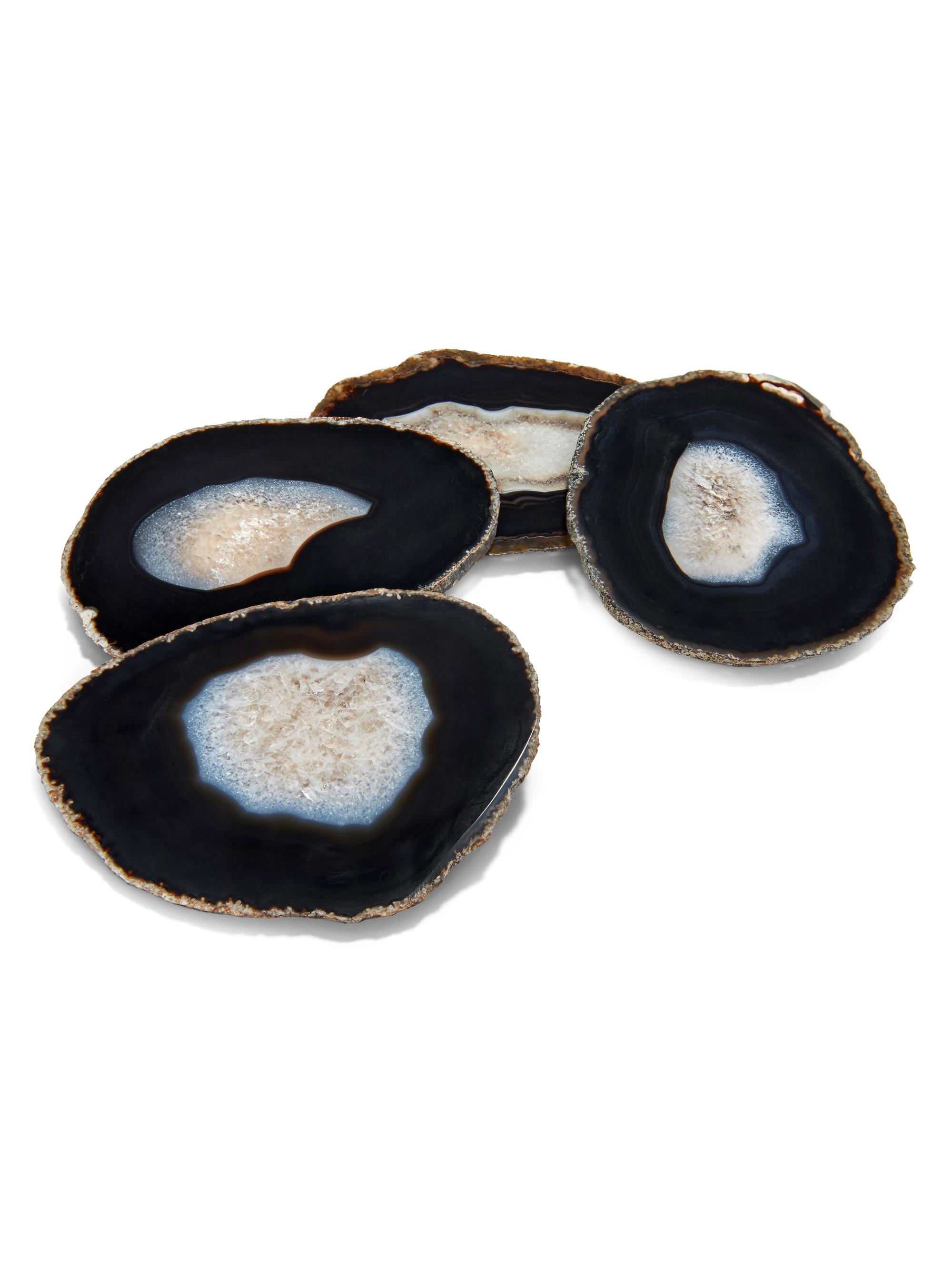 ANNA New York Pedra 4-Piece Agate Coaster Set | Thumbnail 2