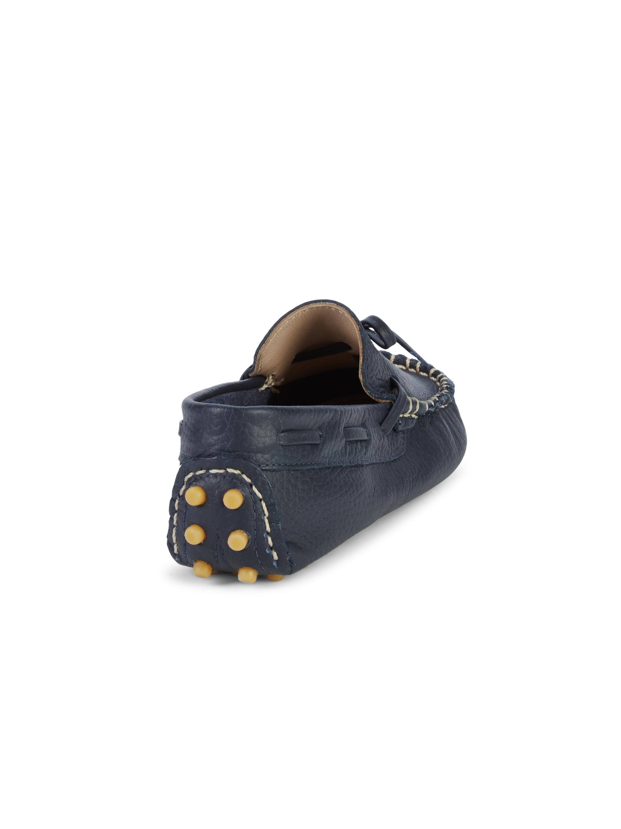 Kid's Leather Driving Loafers