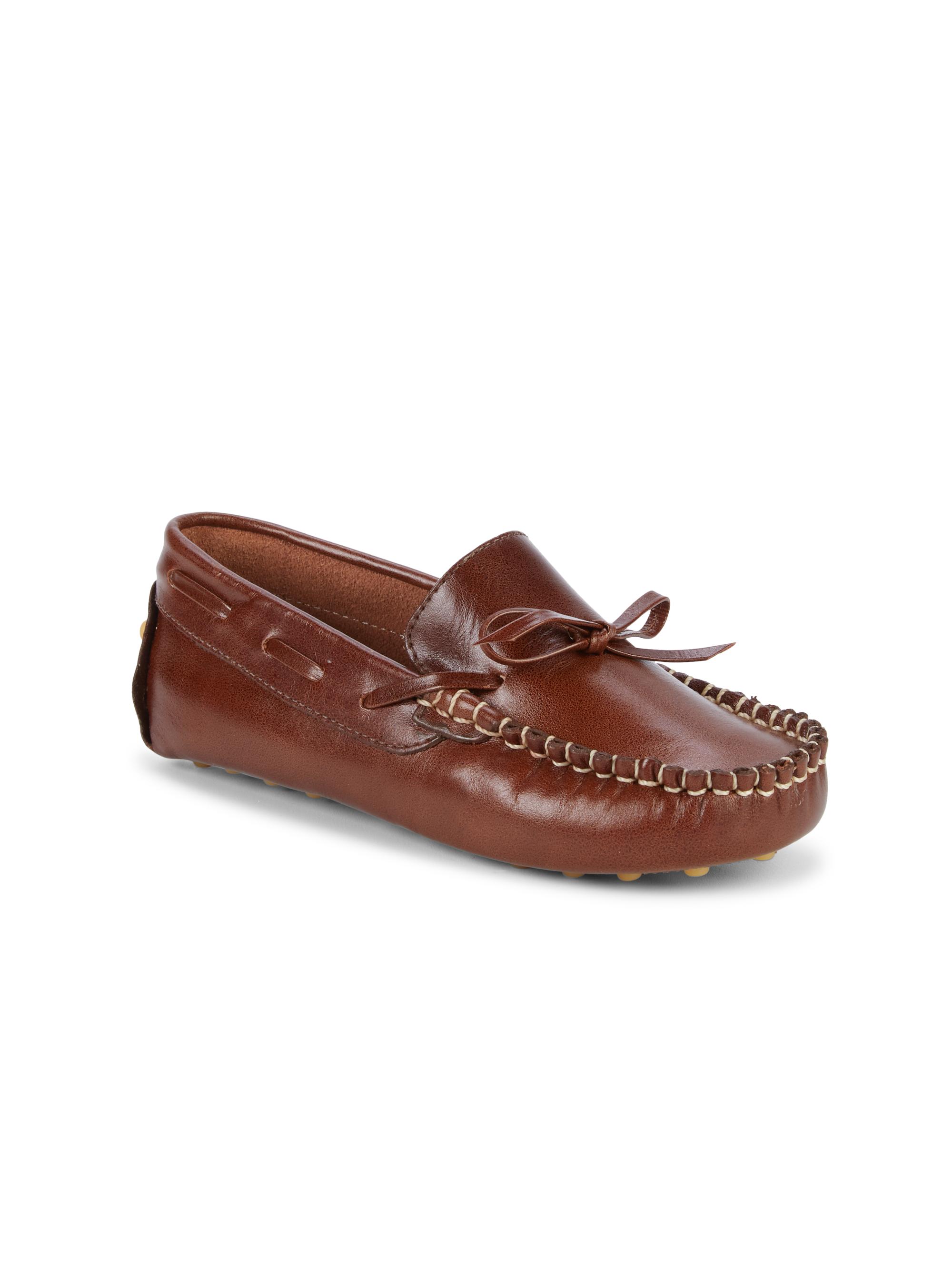 Kid's Leather Driving Loafers
