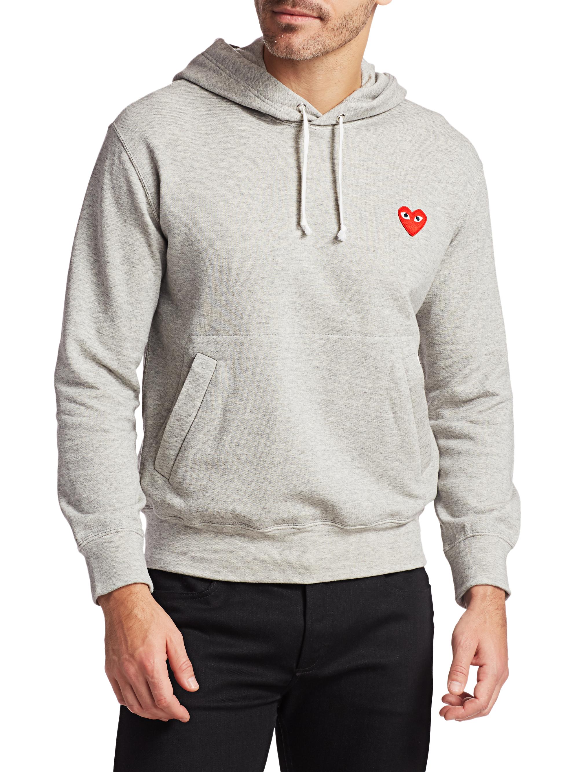 Comme des Garçons PLAY Play Hooded Sweatshirt | Saks Fifth Avenue