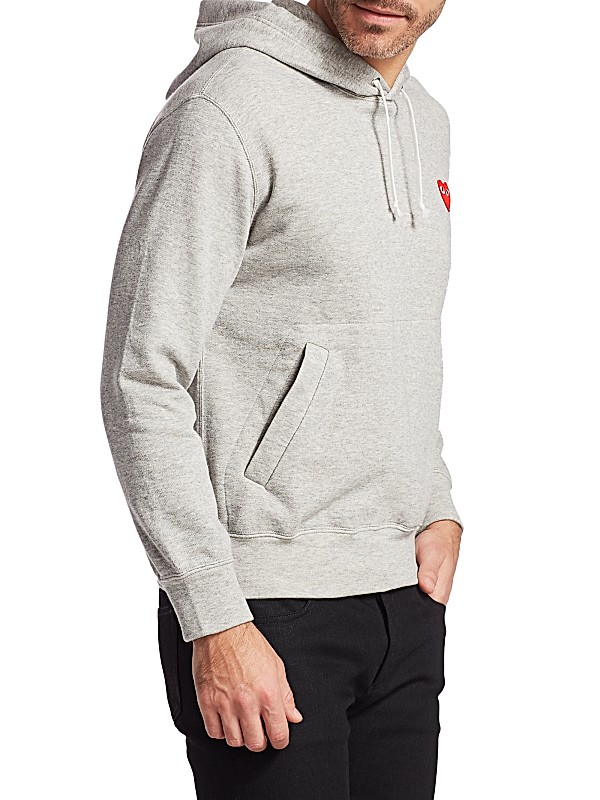 Shop Comme des Garçons PLAY Play Hooded Sweatshirt | Saks Shop Comme des Garçons PLAY Play Hooded Sweatshirt | Saks