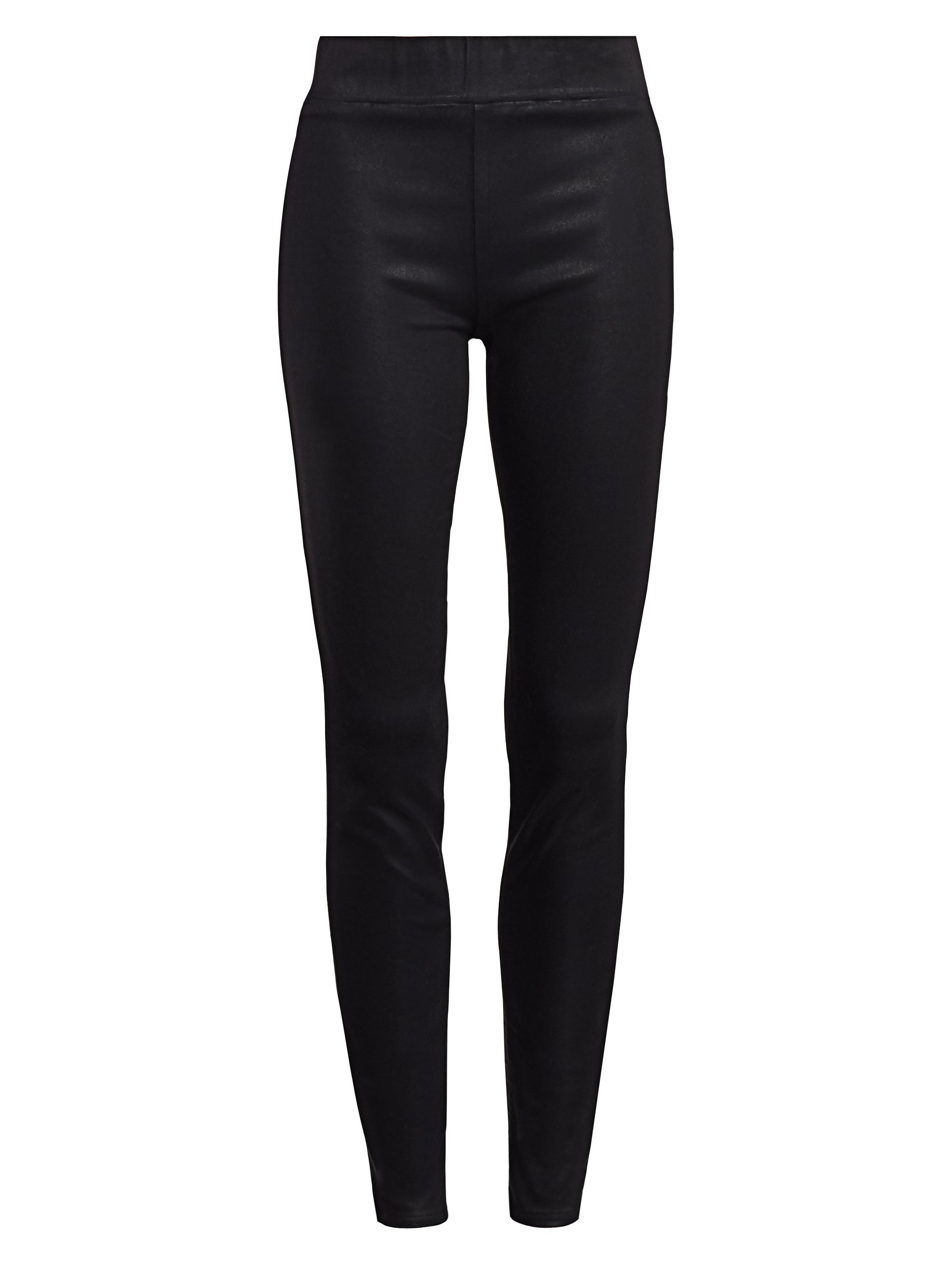 L'AGENCE Women's Rochelle High Rise Coated Skinny Leggings - Black Coated