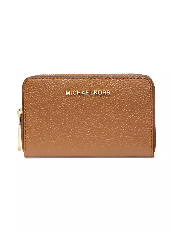 Michael+Kors+Mercer+Pebbled+Leather+Duffel+Bag+-+Brown for sale online