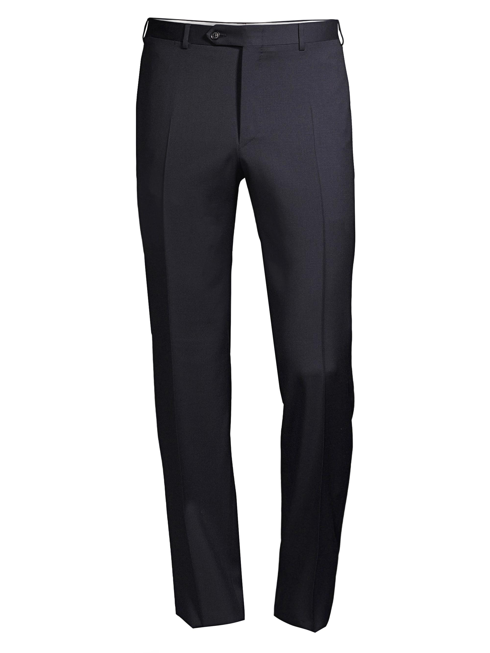 Isaia Basic Extended-Tab Wool Trousers | Saks Fifth Avenue