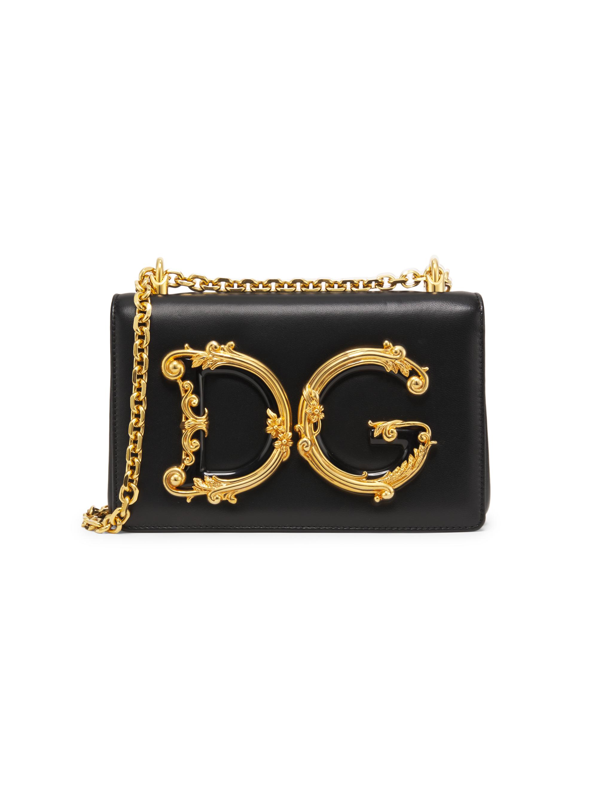 DOLCE &GABBANA バッグ　D&G Calfskin crossbody bag with raised logo in Black for Men