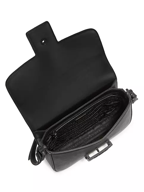Prada Embleme Saffiano Leather Bag 1BD217OUONZV F0YFK 8051188956605 -  Handbags - Jomashop