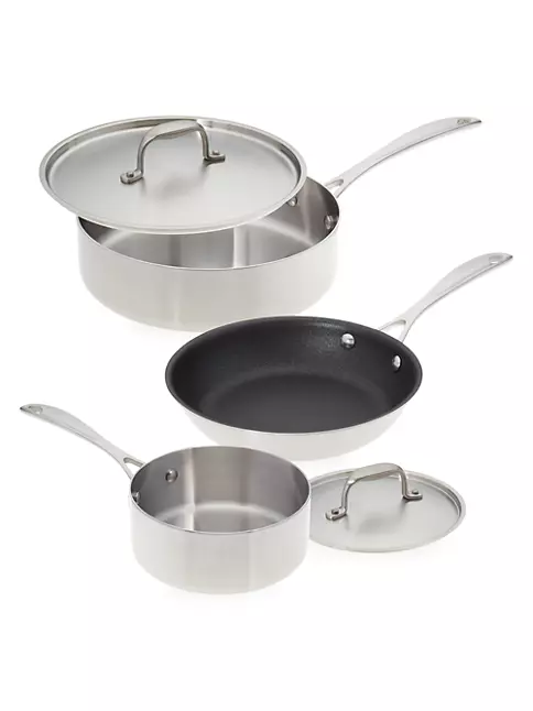Shop American Kitchen Single & Loving It 5-Piece Stainless Steel Cookware  Set