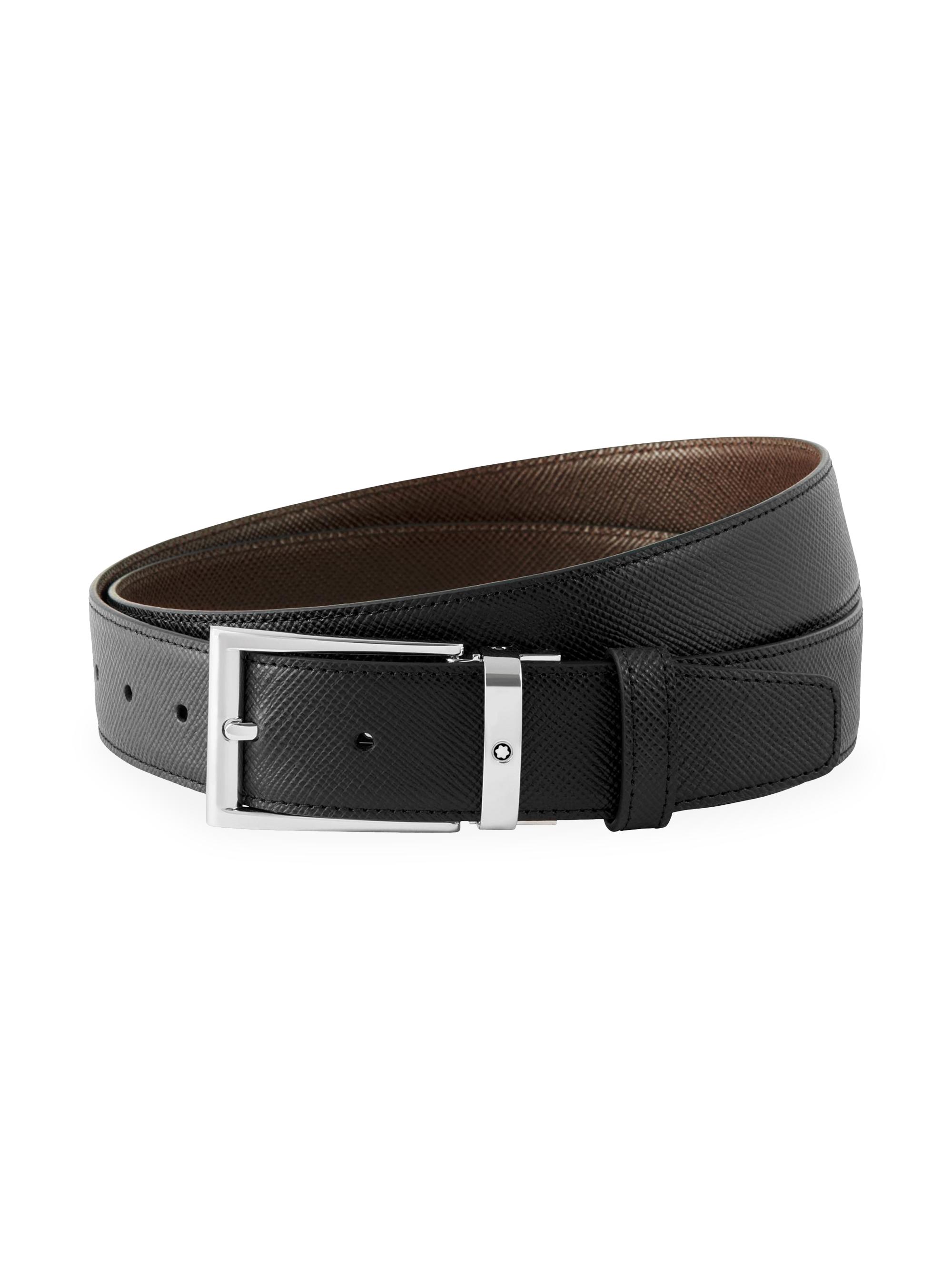 Montblanc Trapeze Adjustable Cut-to-Size Reversible Leather Belt