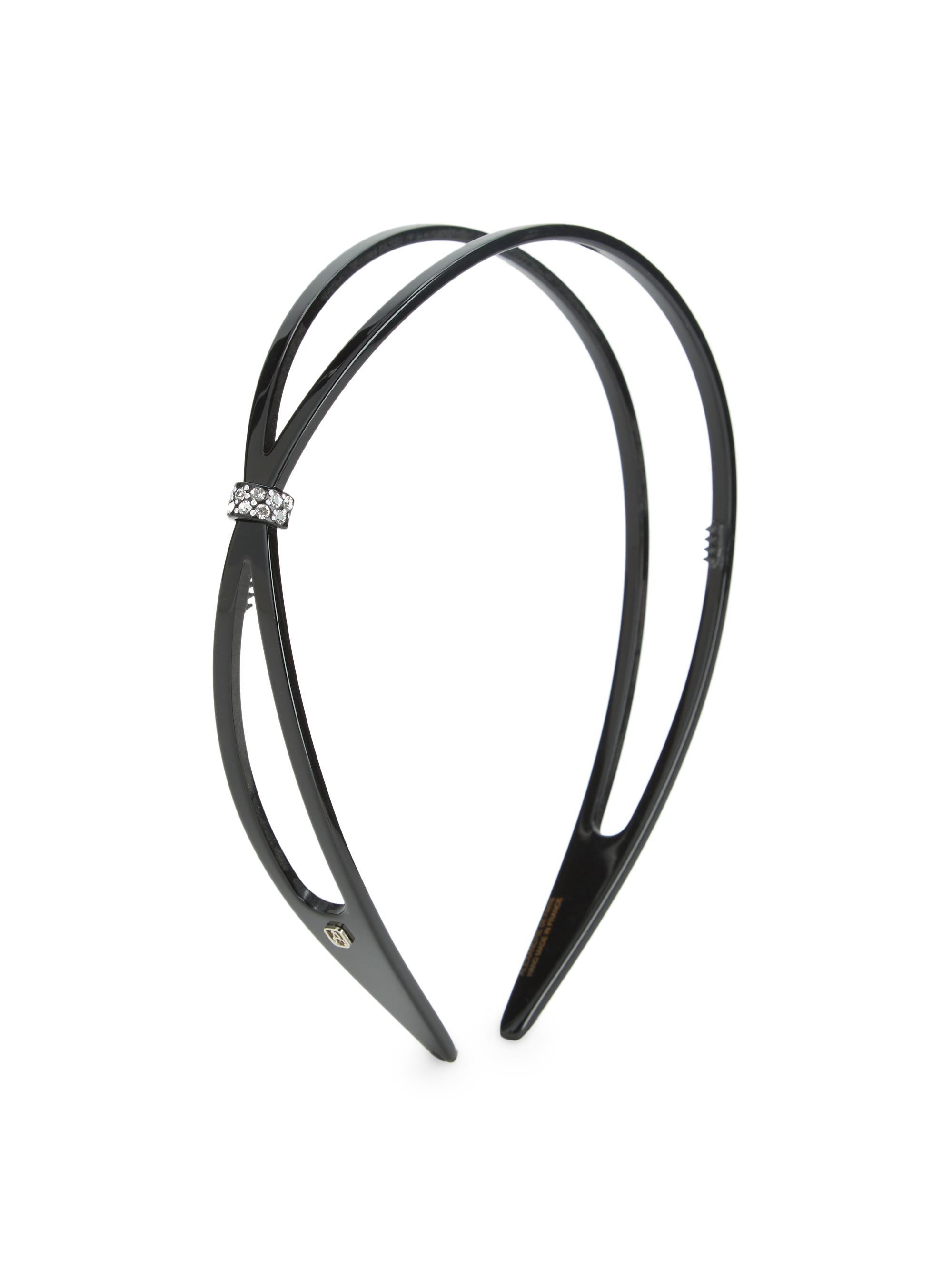 Alexandre de Paris Women's Timeless Epilogue Swarovski Crystal Accent Headband - Black