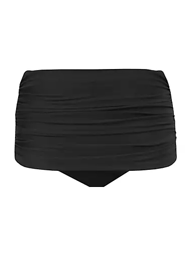 Norma Shirred Hi-Rise Bikini Bottom