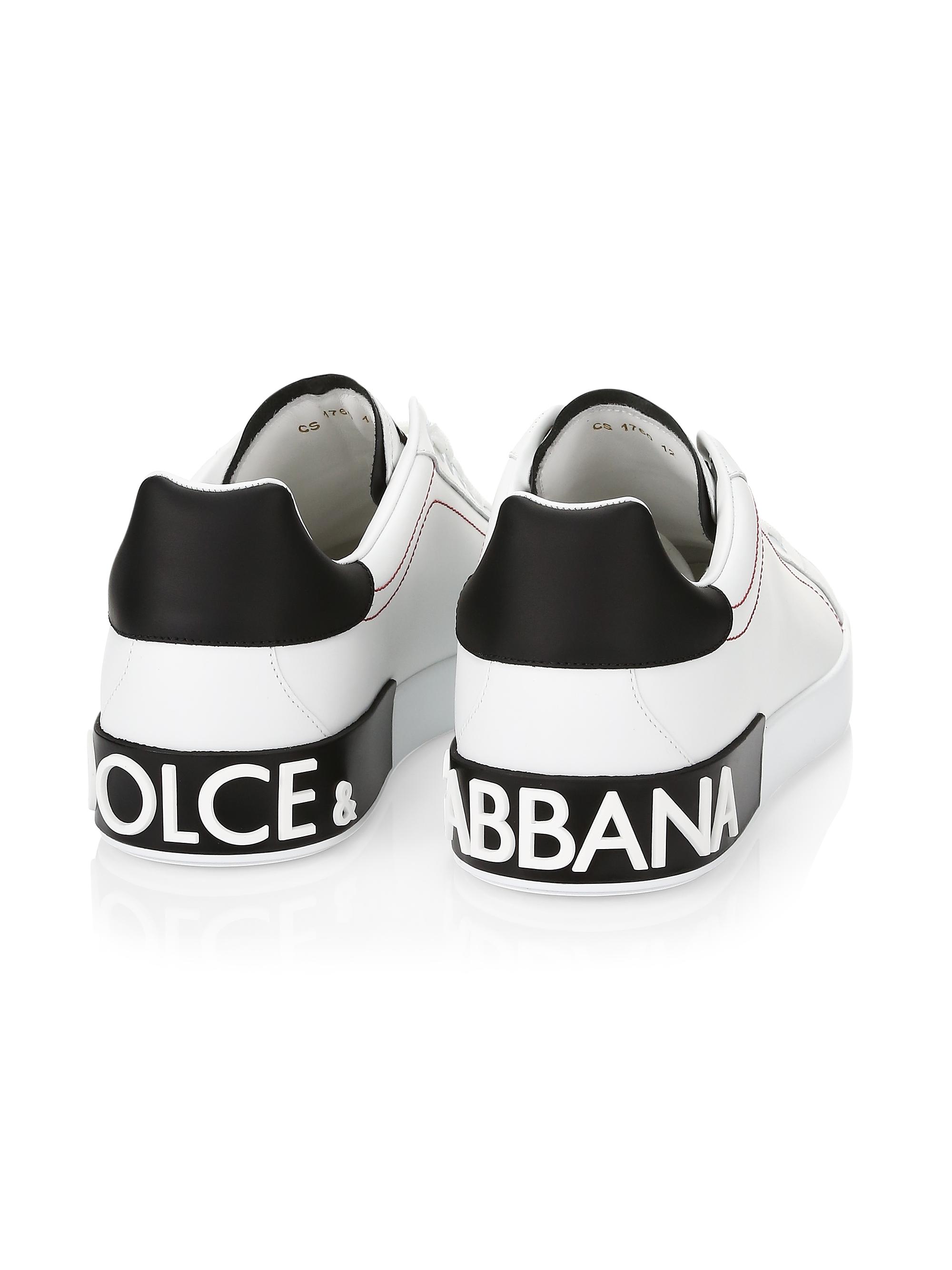 Dolce&Gabbana Portofino Leather Sneakers | Saks Fifth Avenue