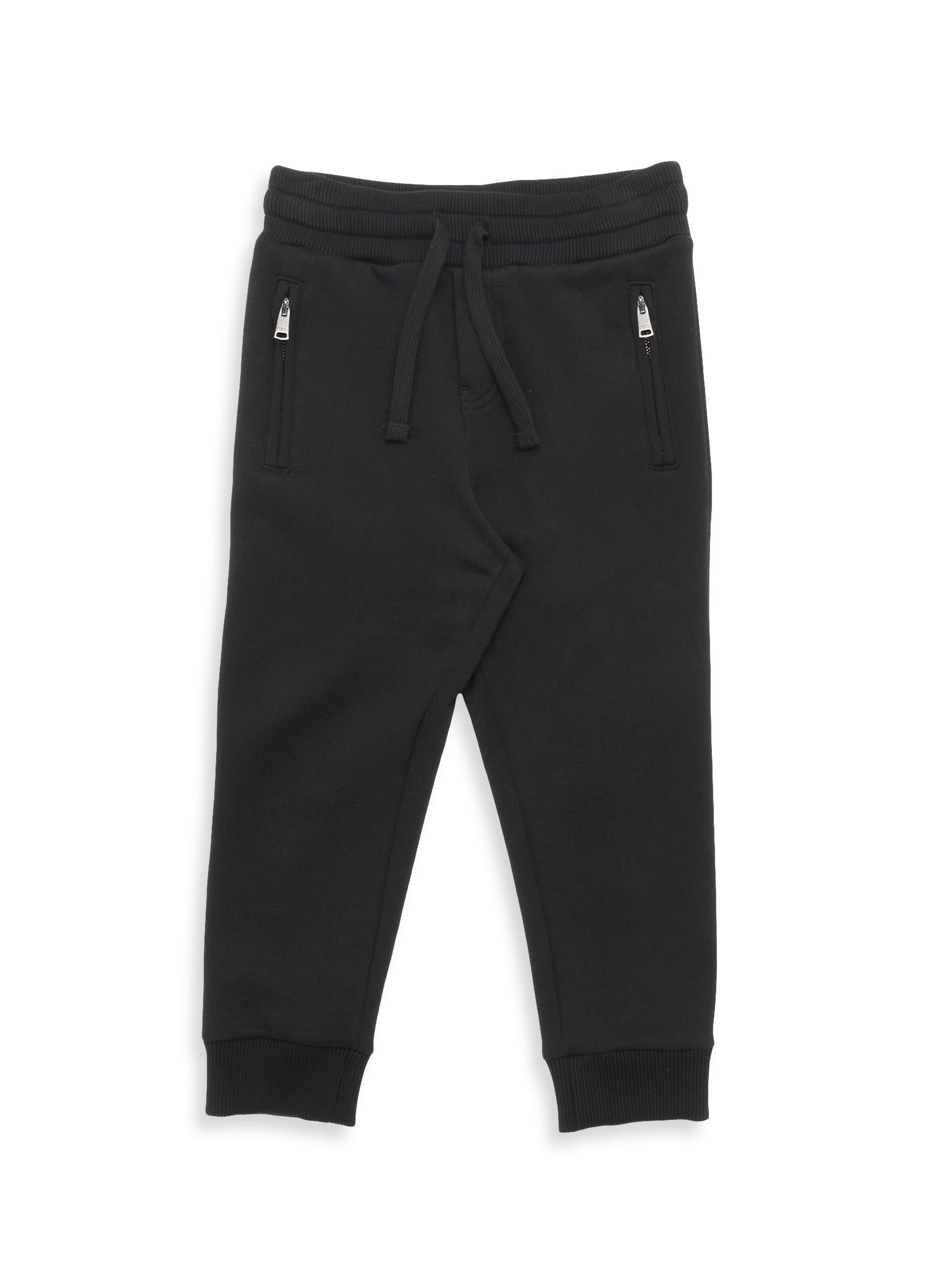 Dolce & Gabbana Little Boy's & Boy's Fleece Joggers - Black