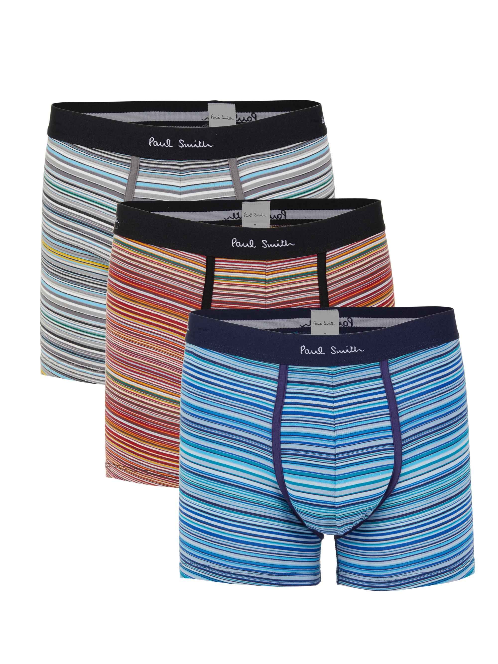 Paul Smith Men's 3-Pack Multi-Stripe Boxer Briefs