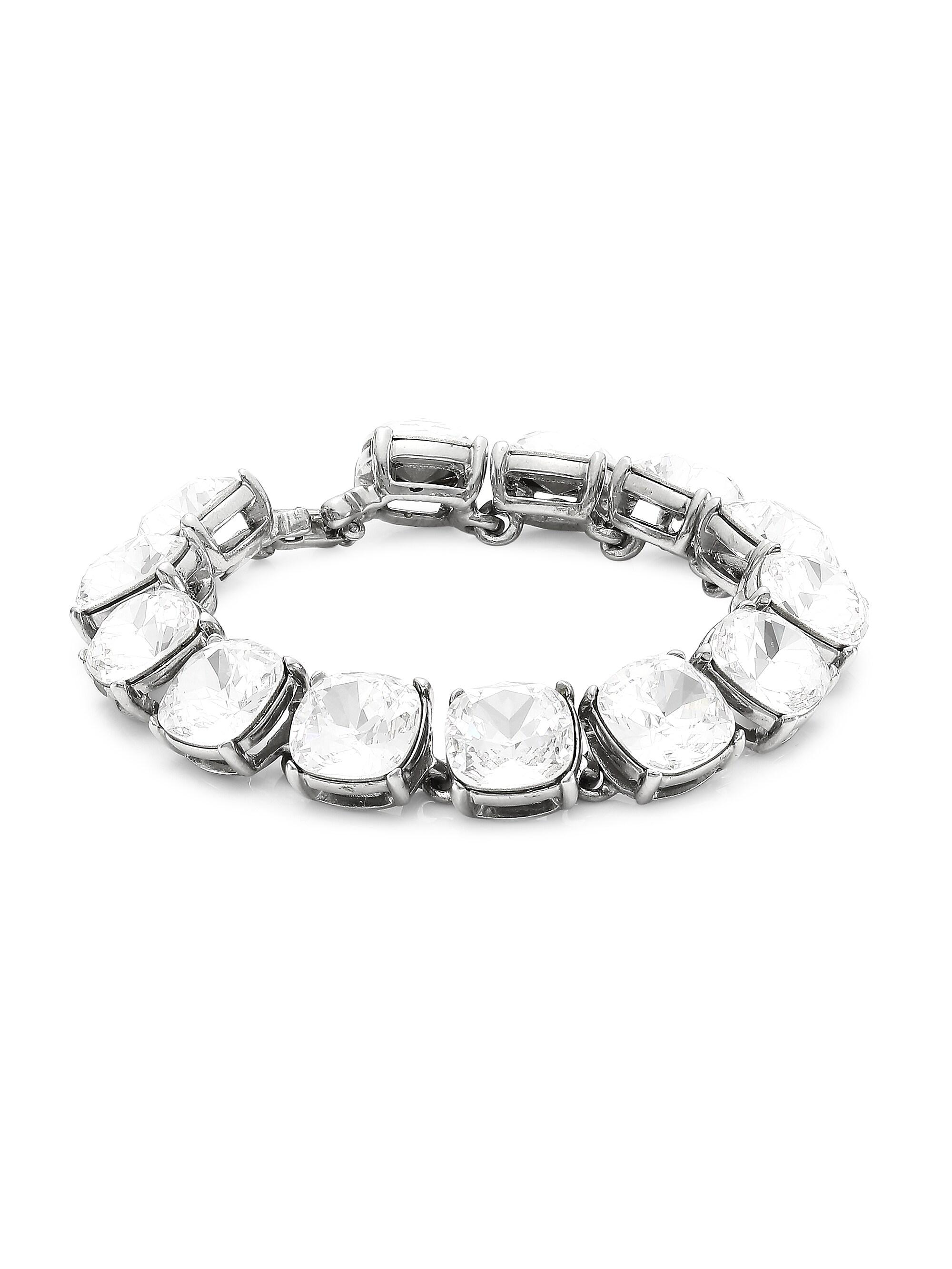 Kenneth Jay Lane Women's Silvertone Crystal Stone Headlite Bracelet - Silvertone