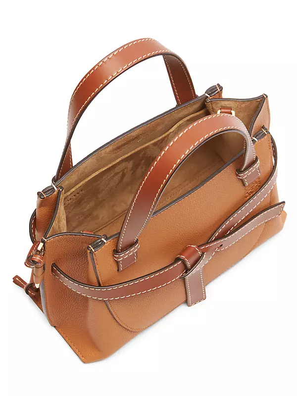 Shop LOEWE Mini Gate Leather Top Handle Bag | Saks Fifth Avenue