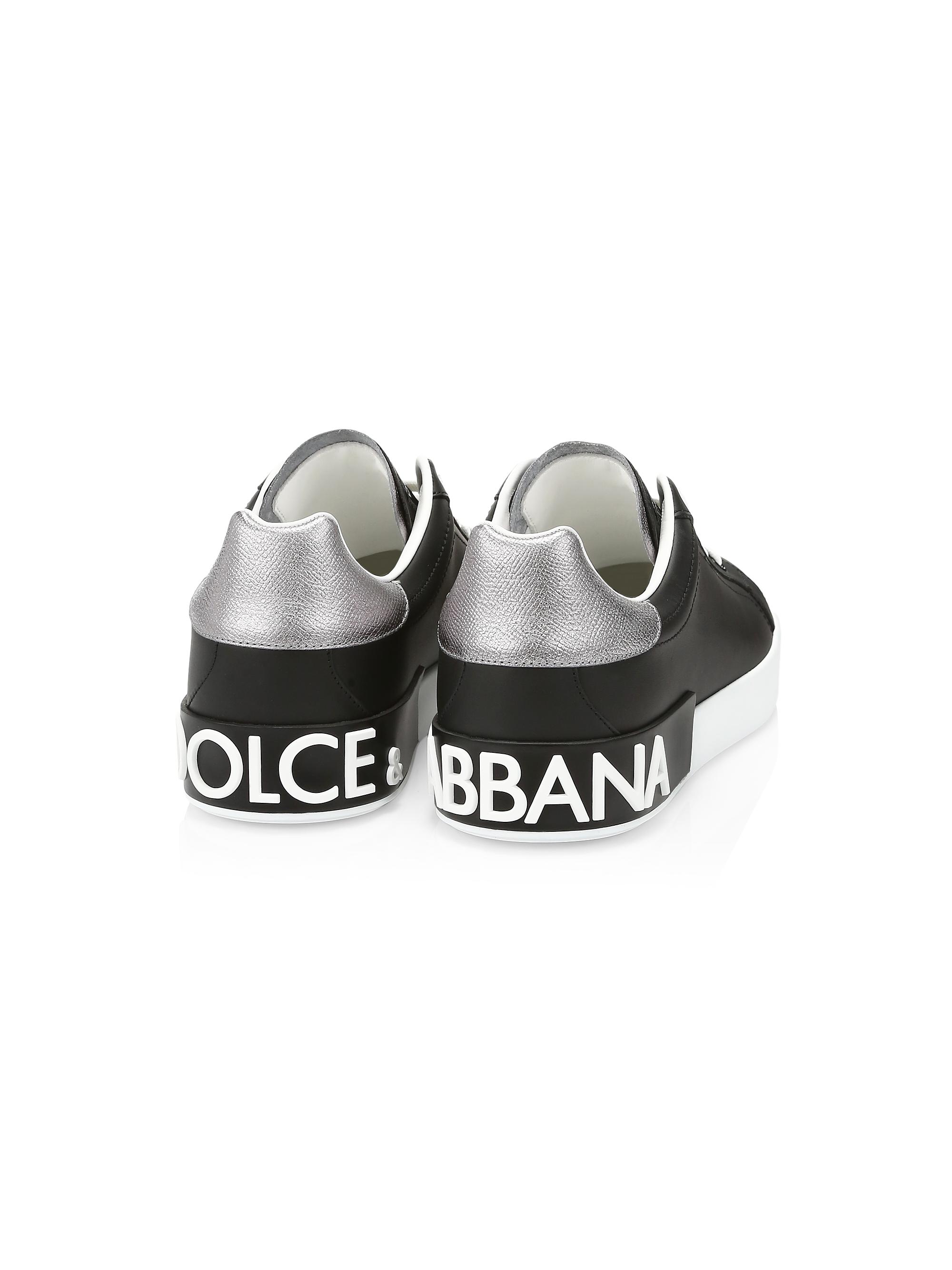 Dolce&Gabbana Portofino Leather Sneakers | Saks Fifth Avenue