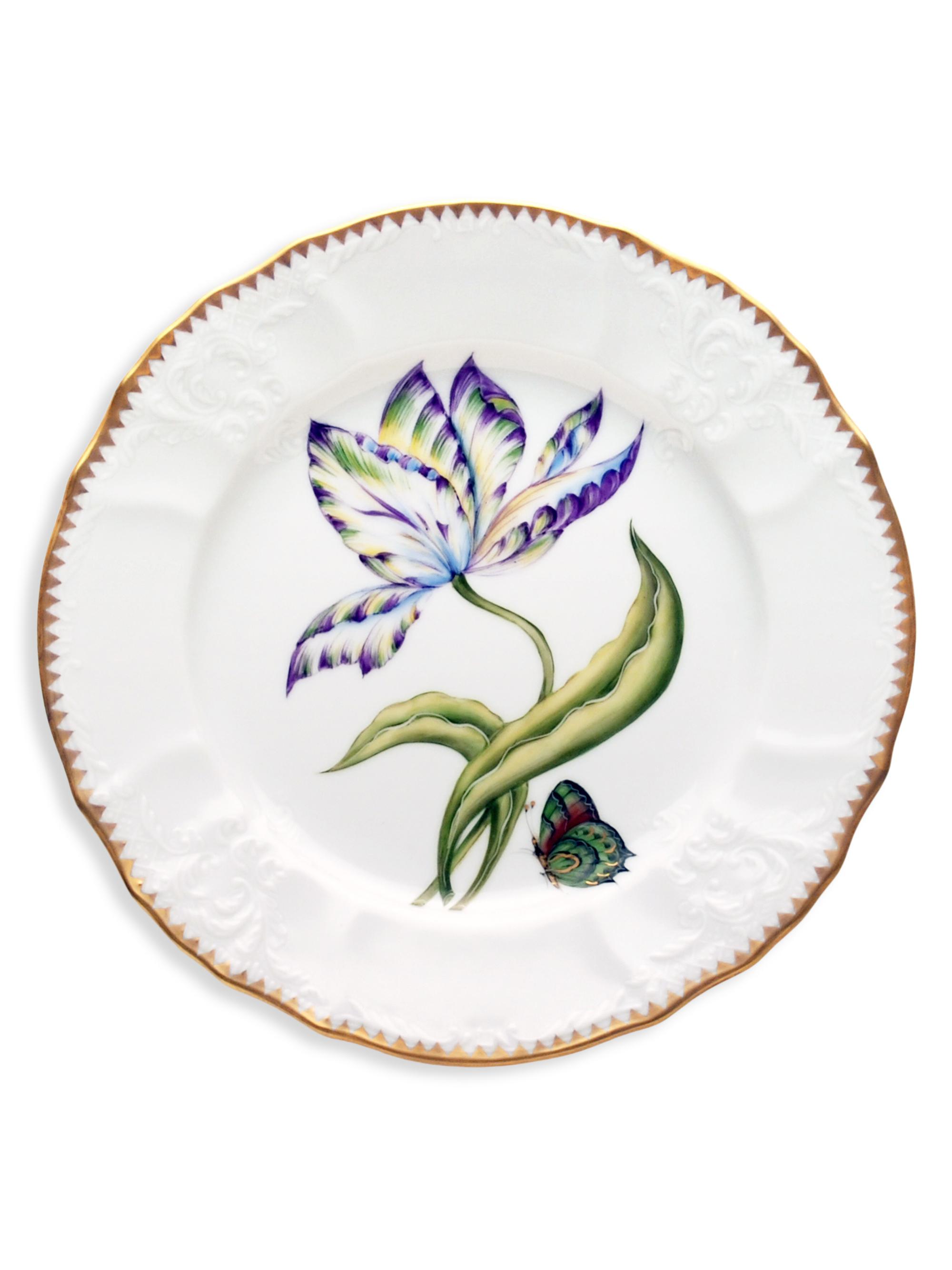 Anna Weatherley Old Master Tulip Porcelain Salad Plate