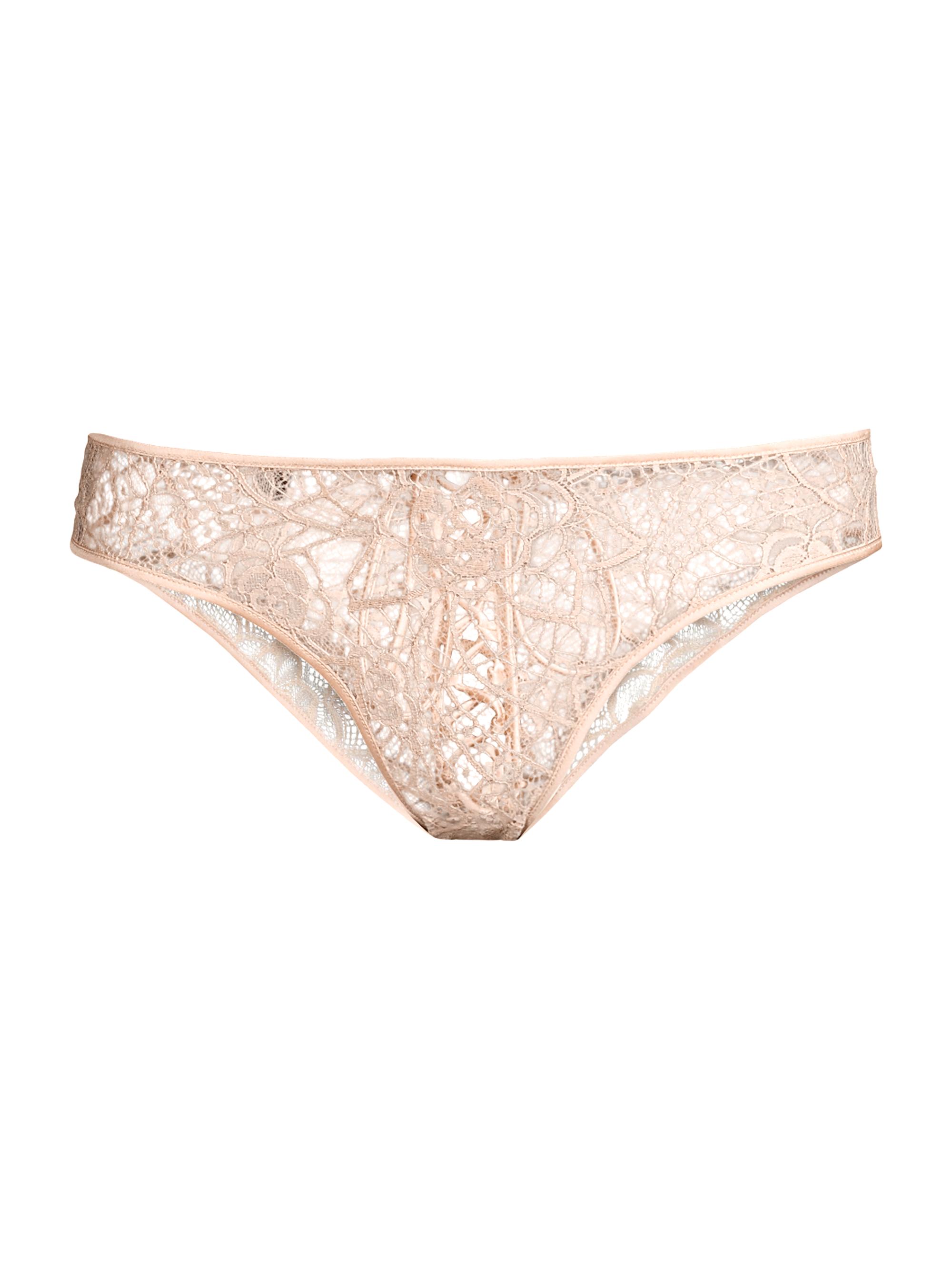 Kiki de Montparnasse Women's Coquette Floral Lace Briefs - Blush