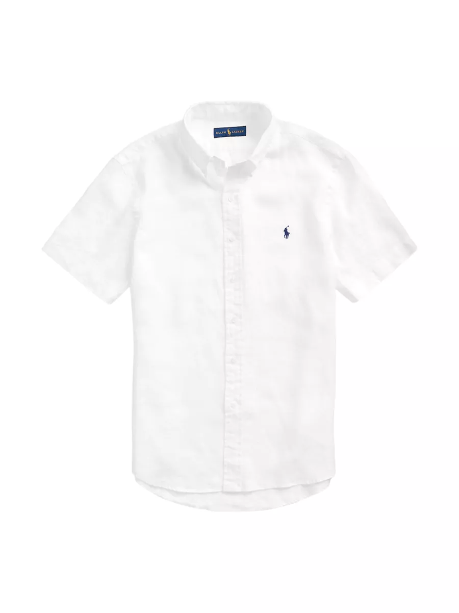 Shop Polo Ralph Lauren Classic-Fit Short-Sleeve Linen Shirt