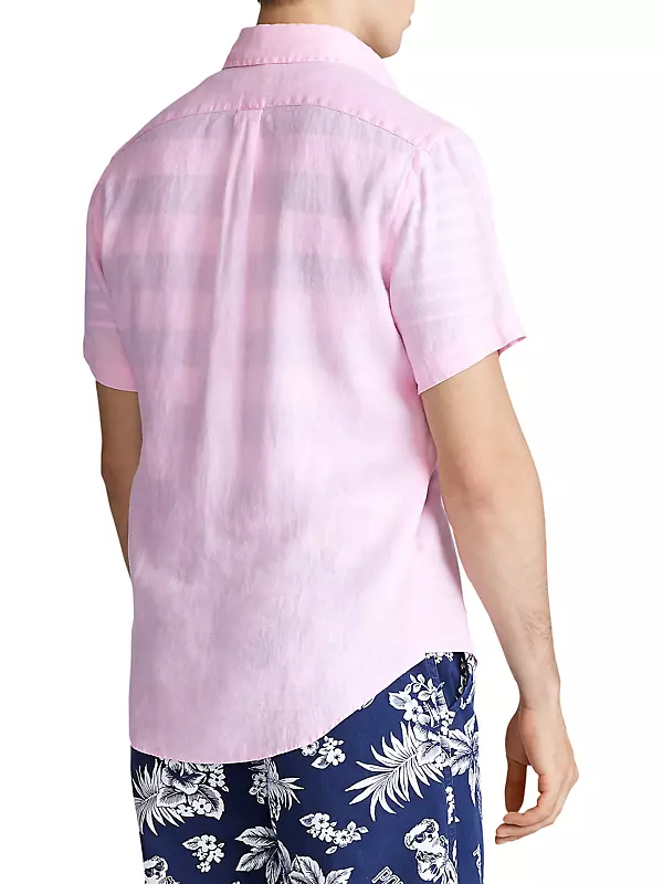 Shop Polo Ralph Lauren Classic-Fit Short-Sleeve Linen Shirt