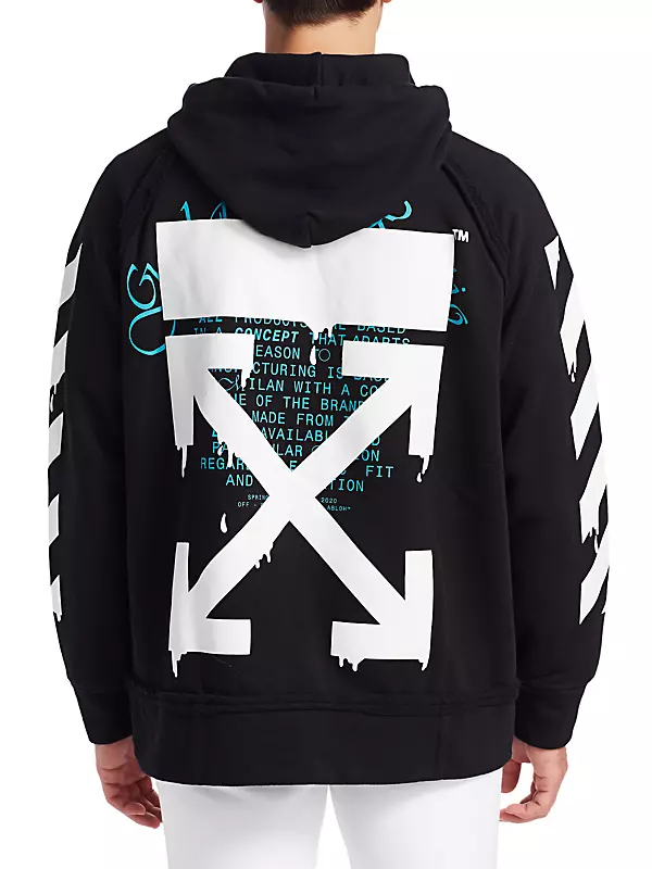 Shop Off-White Dripping Arrows Incompiuto Hoodie | Saks Fifth Avenue