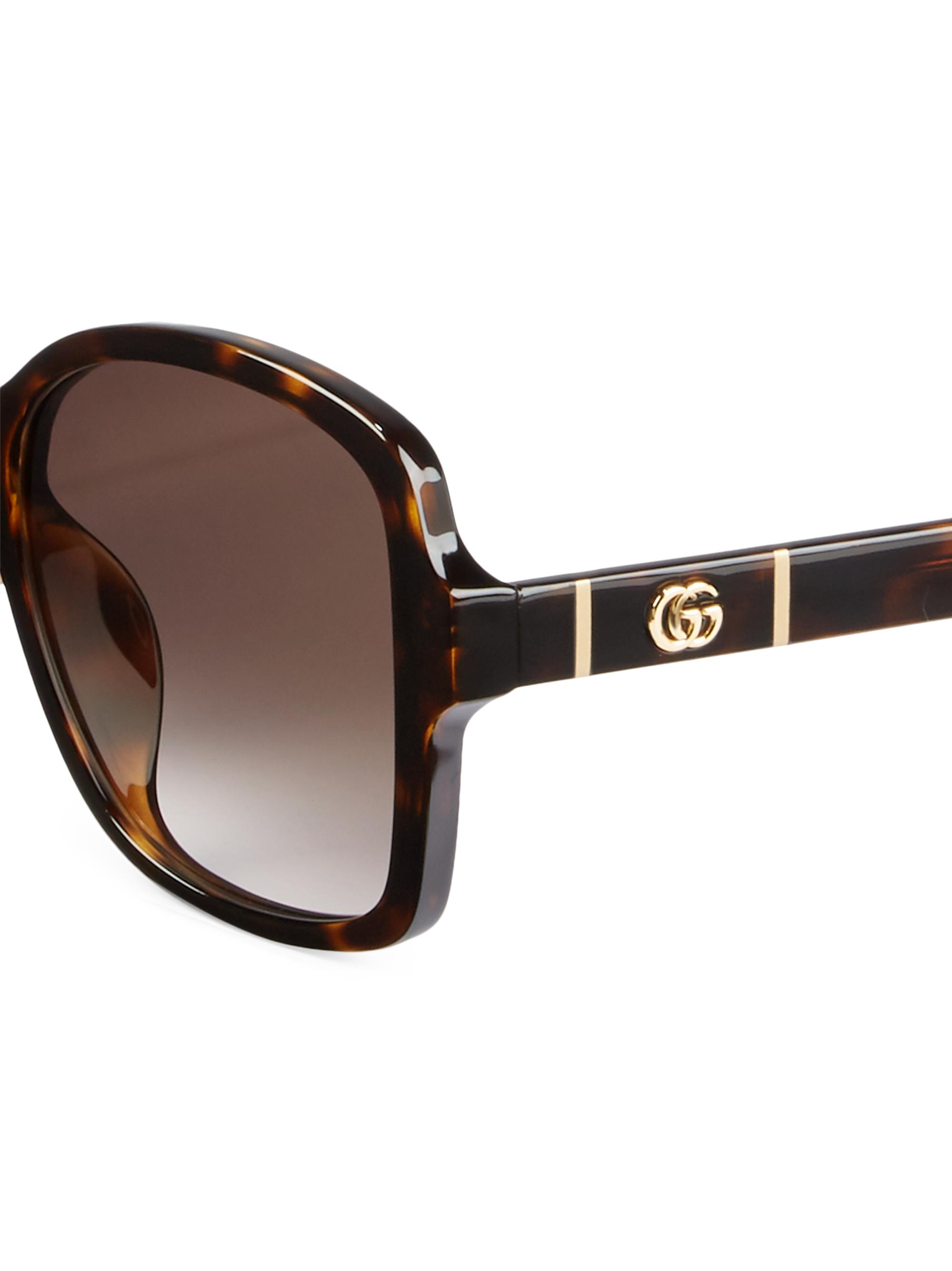 ✨美品✨ グッチ サングラス GG2457 GUCCI sunglasses Gucci 57MM Rectangular Sunglasses | Saks Fifth Avenue