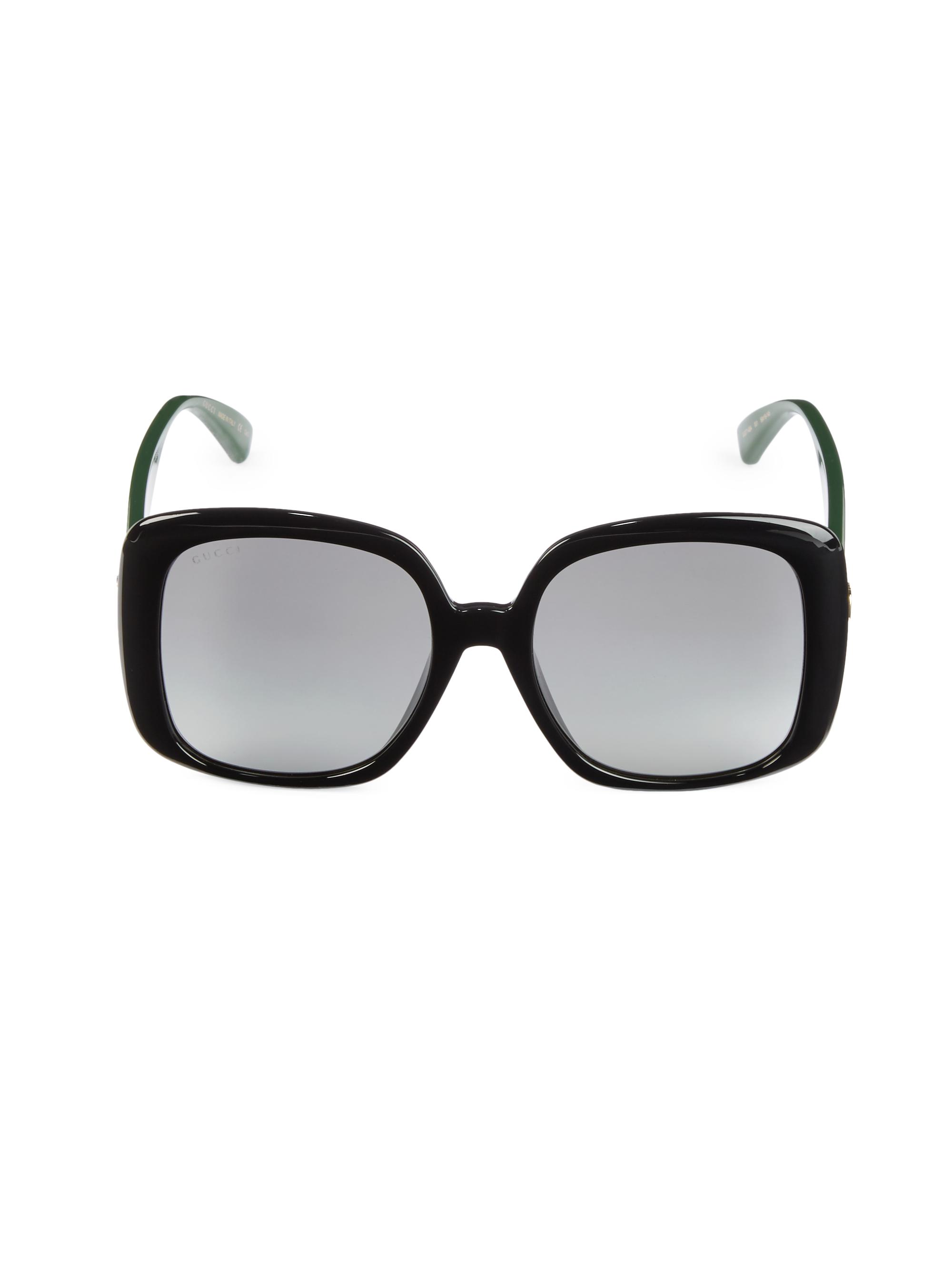 Gucci 56MM Rectangular Sunglasses | Saks Fifth Avenue