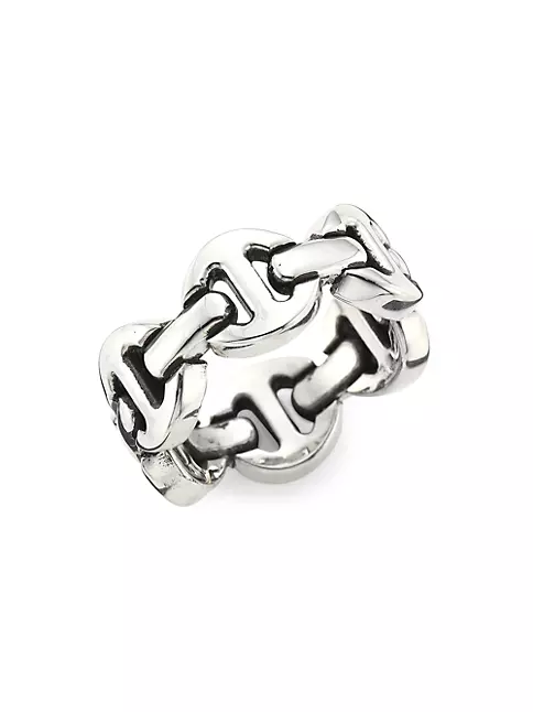 Heritage Brute Classic Tri-Link Sterling Silver Ring