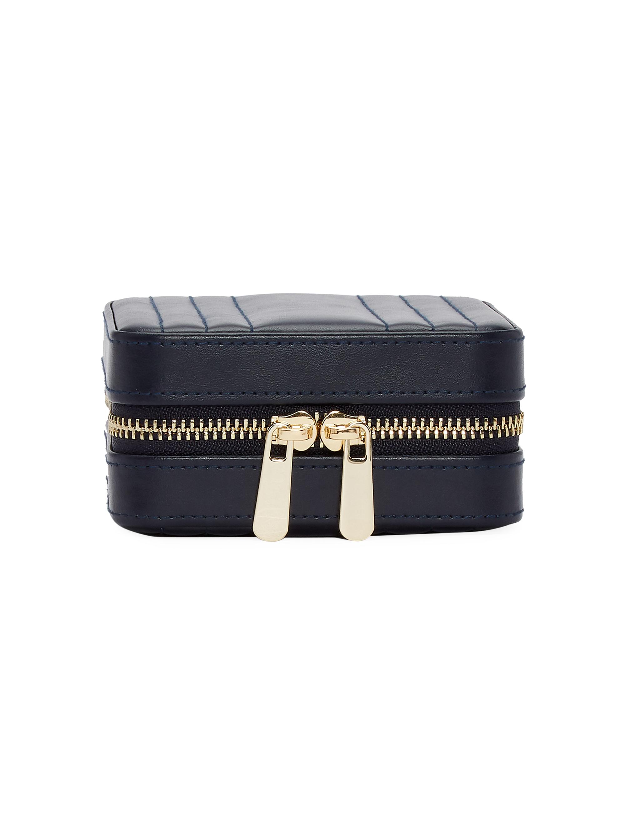 Wolf Maria Square Quilted Leather Zip Jewelry Case | Saks Fifth Avenue