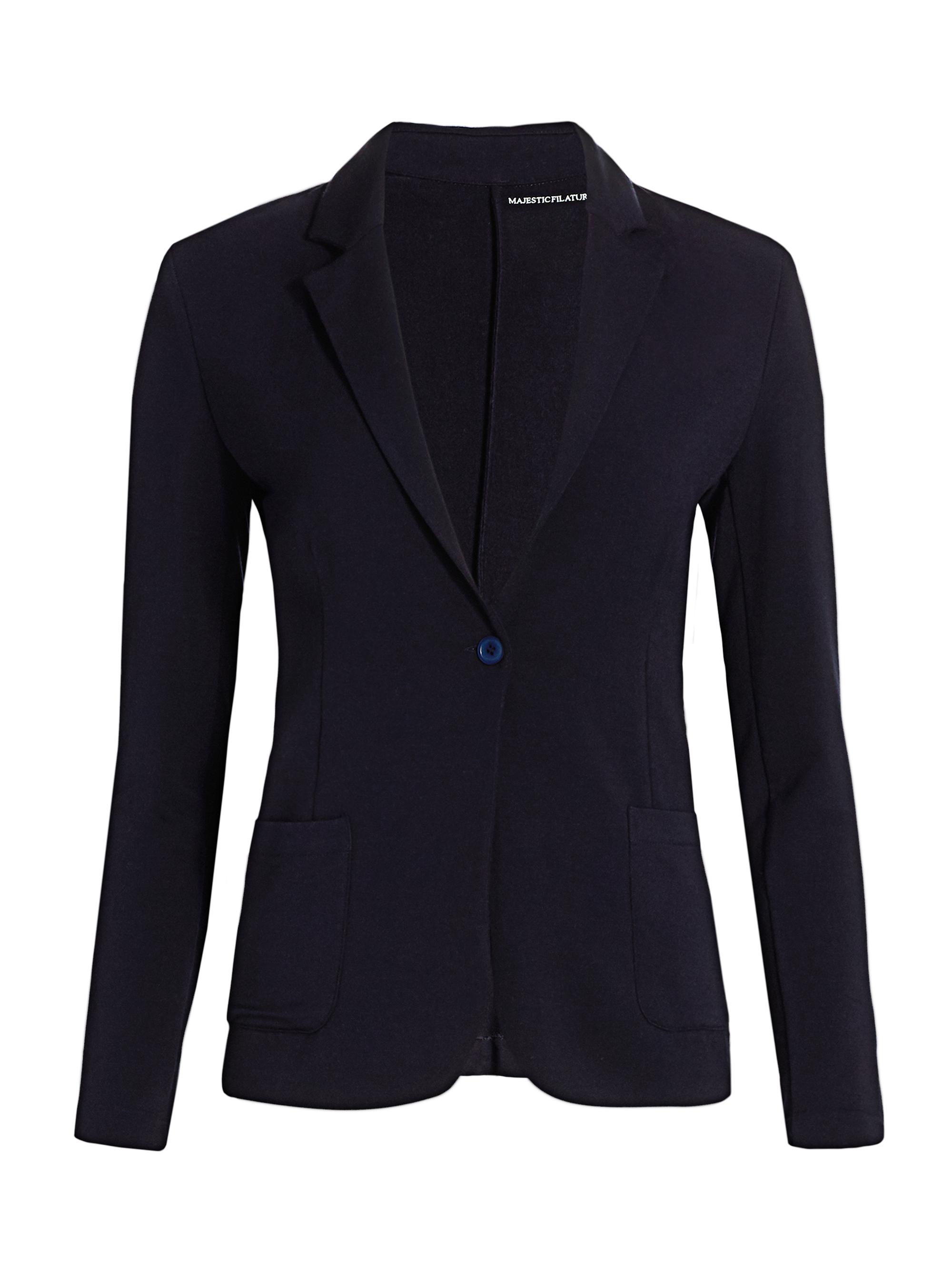 Majestic Filatures Women's Single Button Blazer - Marine