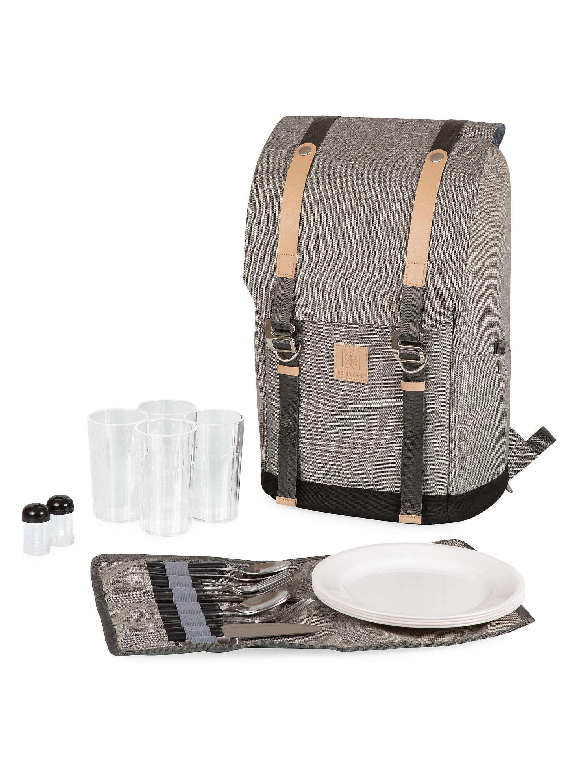 Picnic Time PT-Frontier 25-Piece Flatware & Picnic Backpack Set