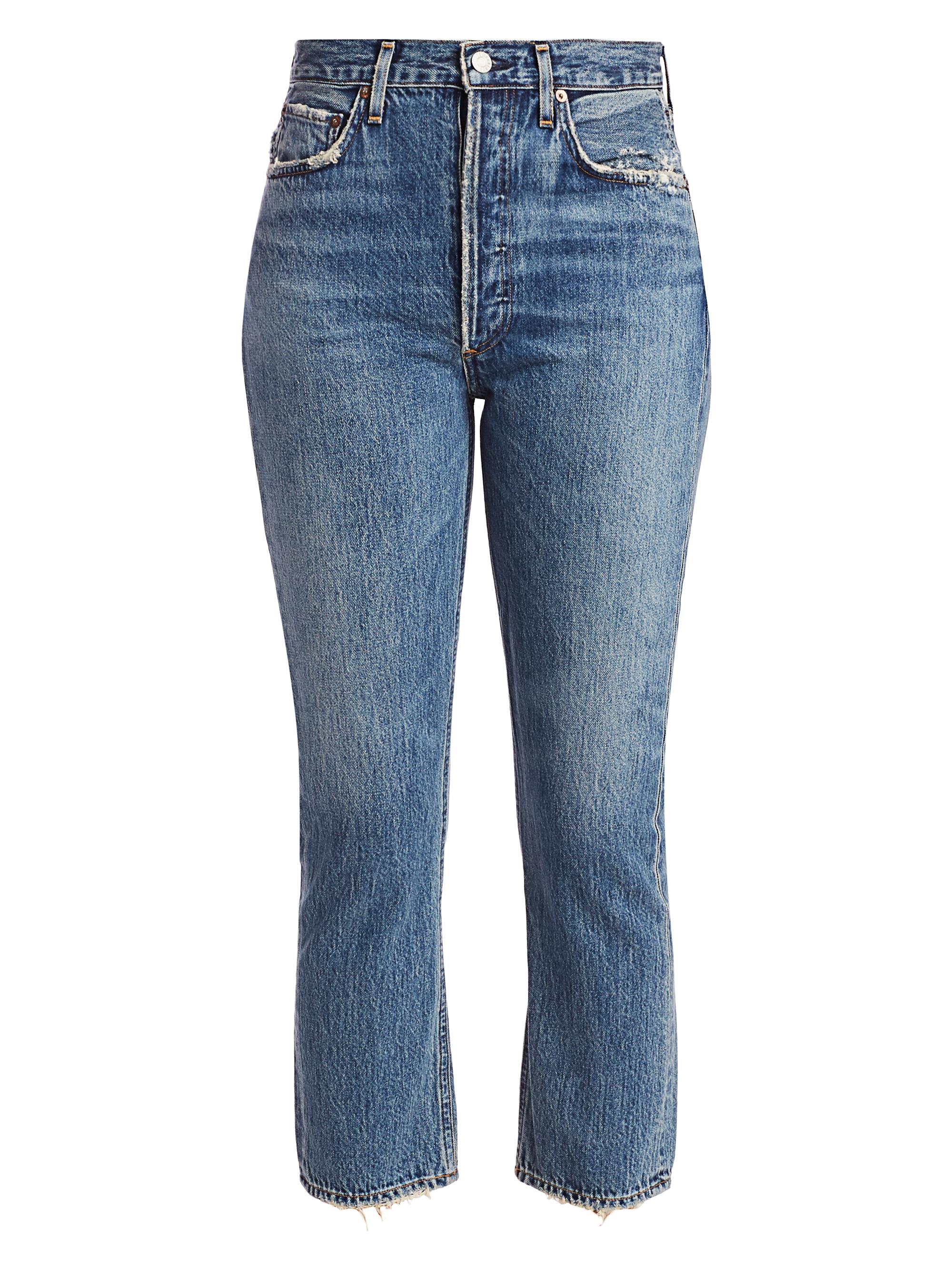 Agolde Riley Mid-Rise Straight-Leg Ankle Jeans Saks Fifth Avenue